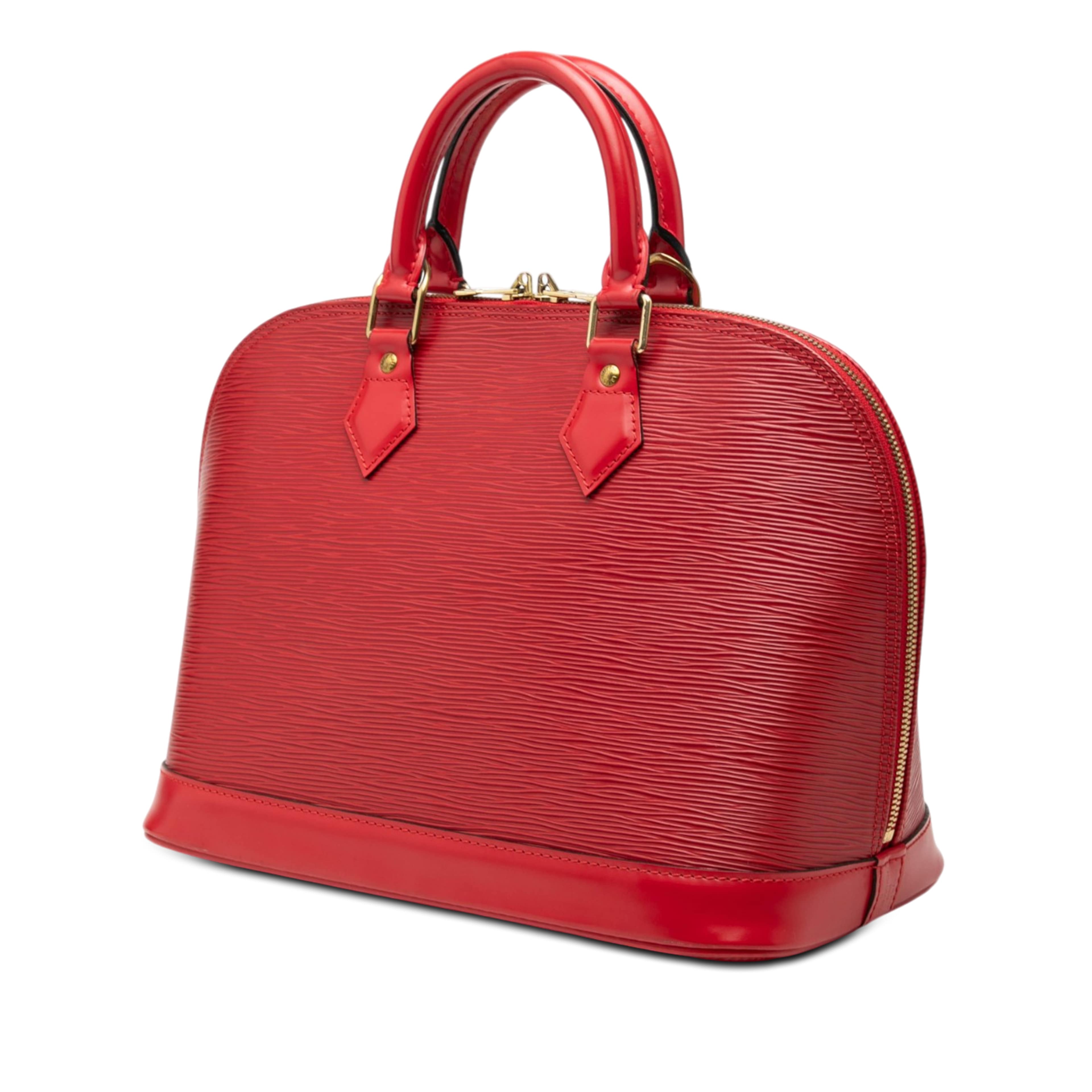 Louis Vuitton Epi Alma Pm, från Luxclusif, i färgen röd. Klicka för att öppna bilden i stort format