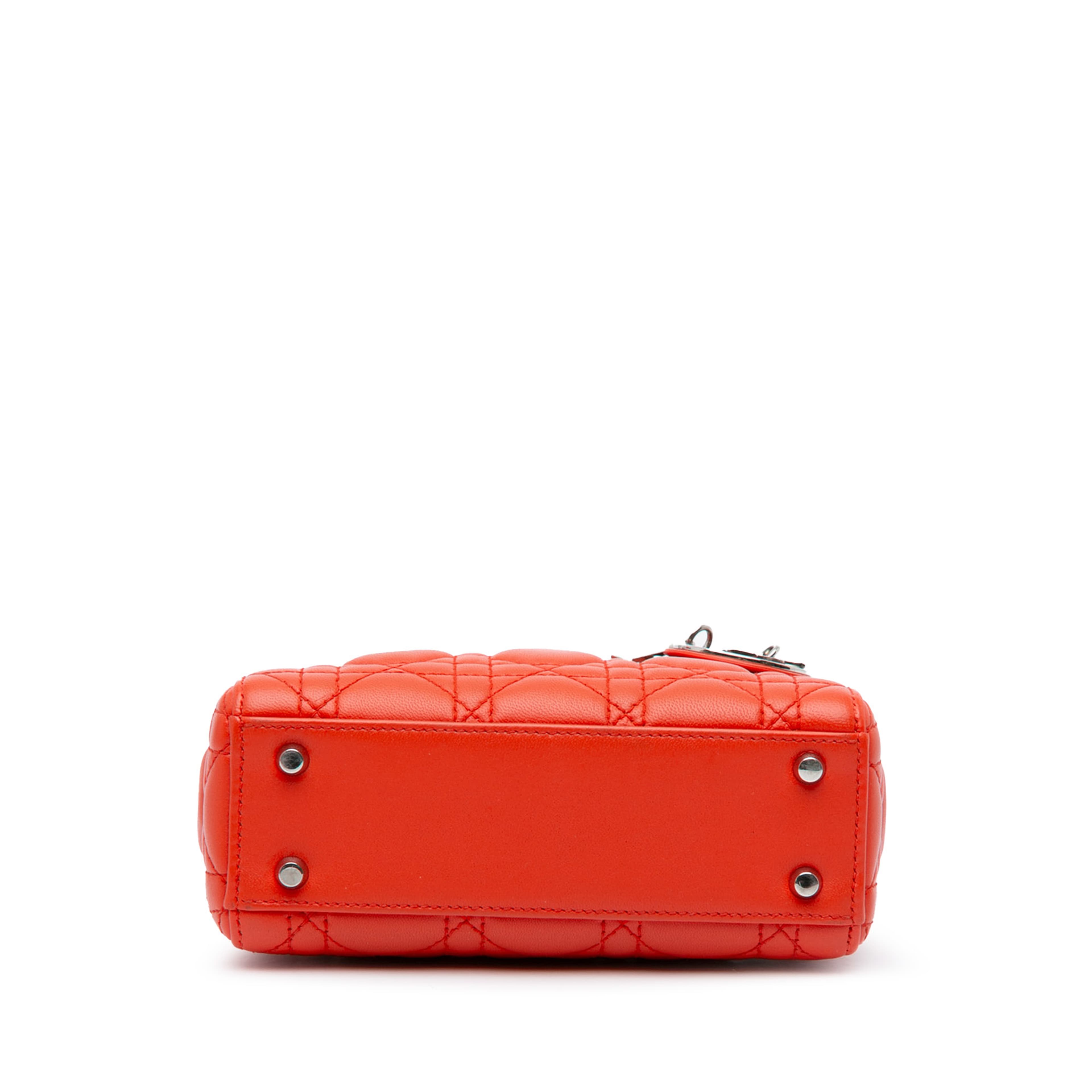 Dior Mini Lambskin Cannage Lady Dior