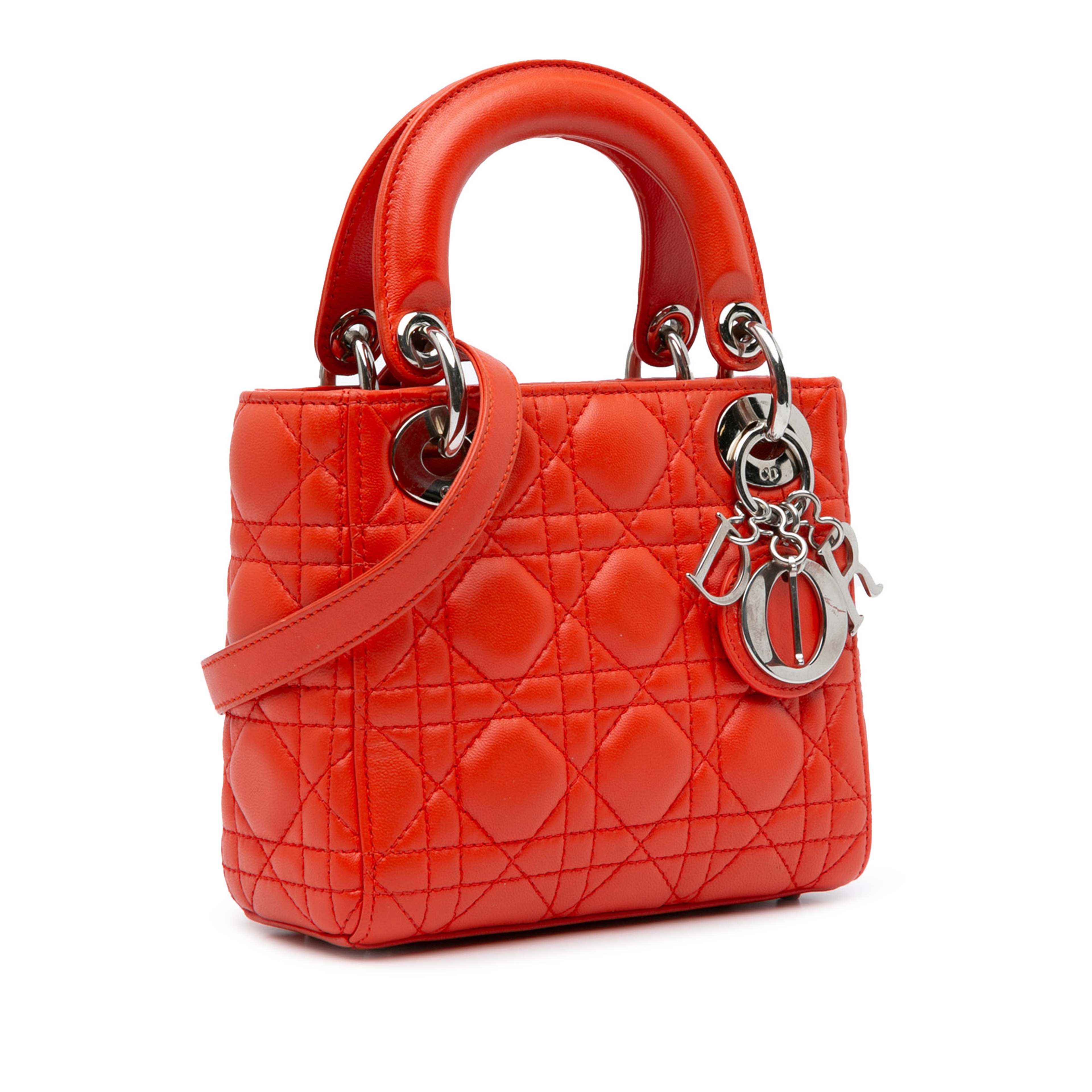 Dior Mini Lambskin Cannage Lady Dior