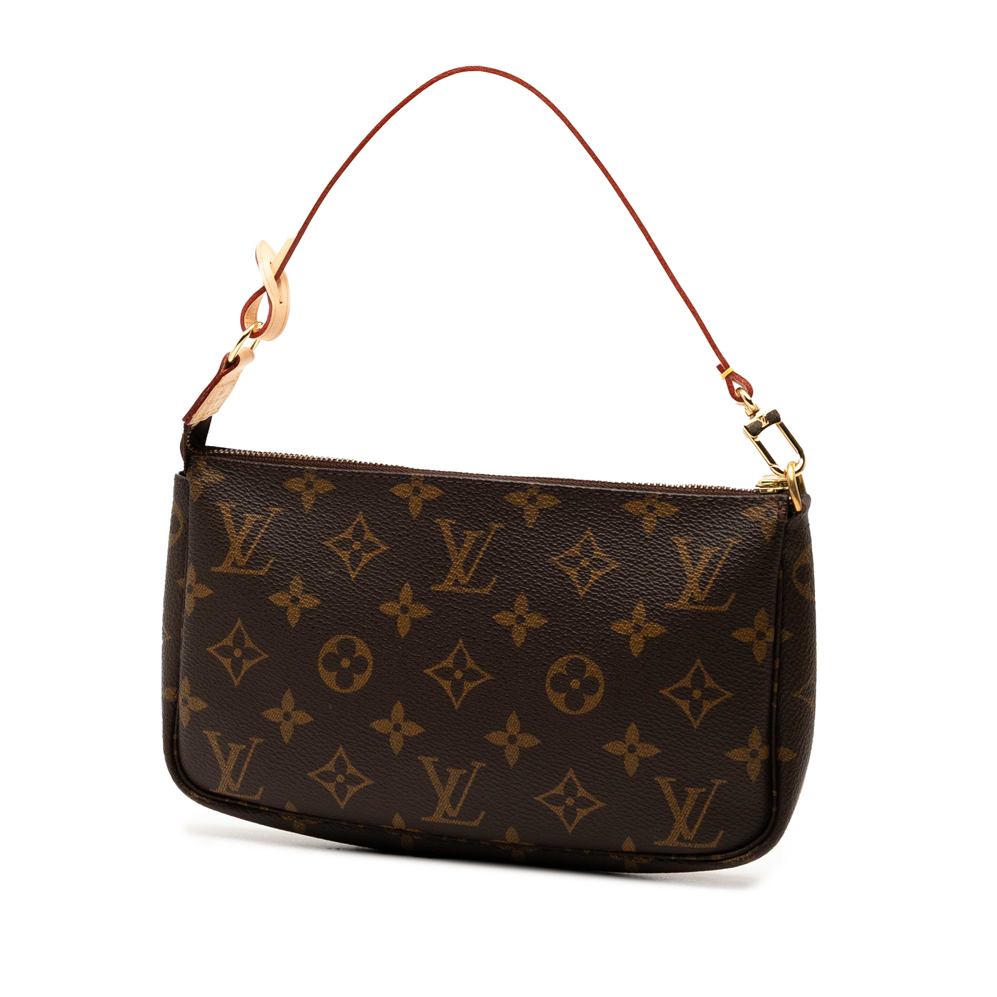 Louis Vuitton Monogram Pochette Accessoires, från Luxclusif, i färgen brown. Klicka för att öppna bilden i stort format