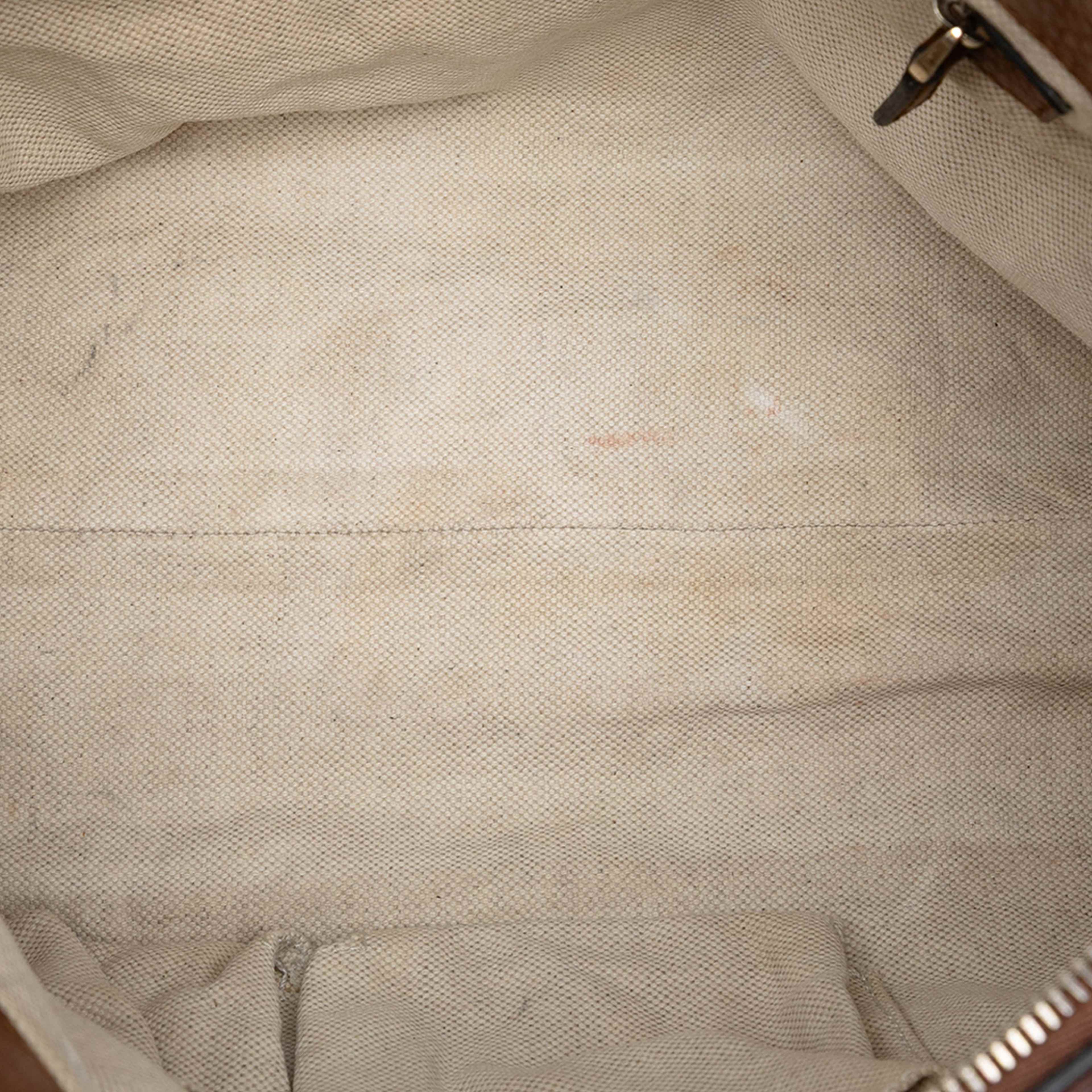 Gucci Gg Canvas Bella Satchel, från Luxclusif, i färgen beige. Klicka för att öppna bilden i stort format