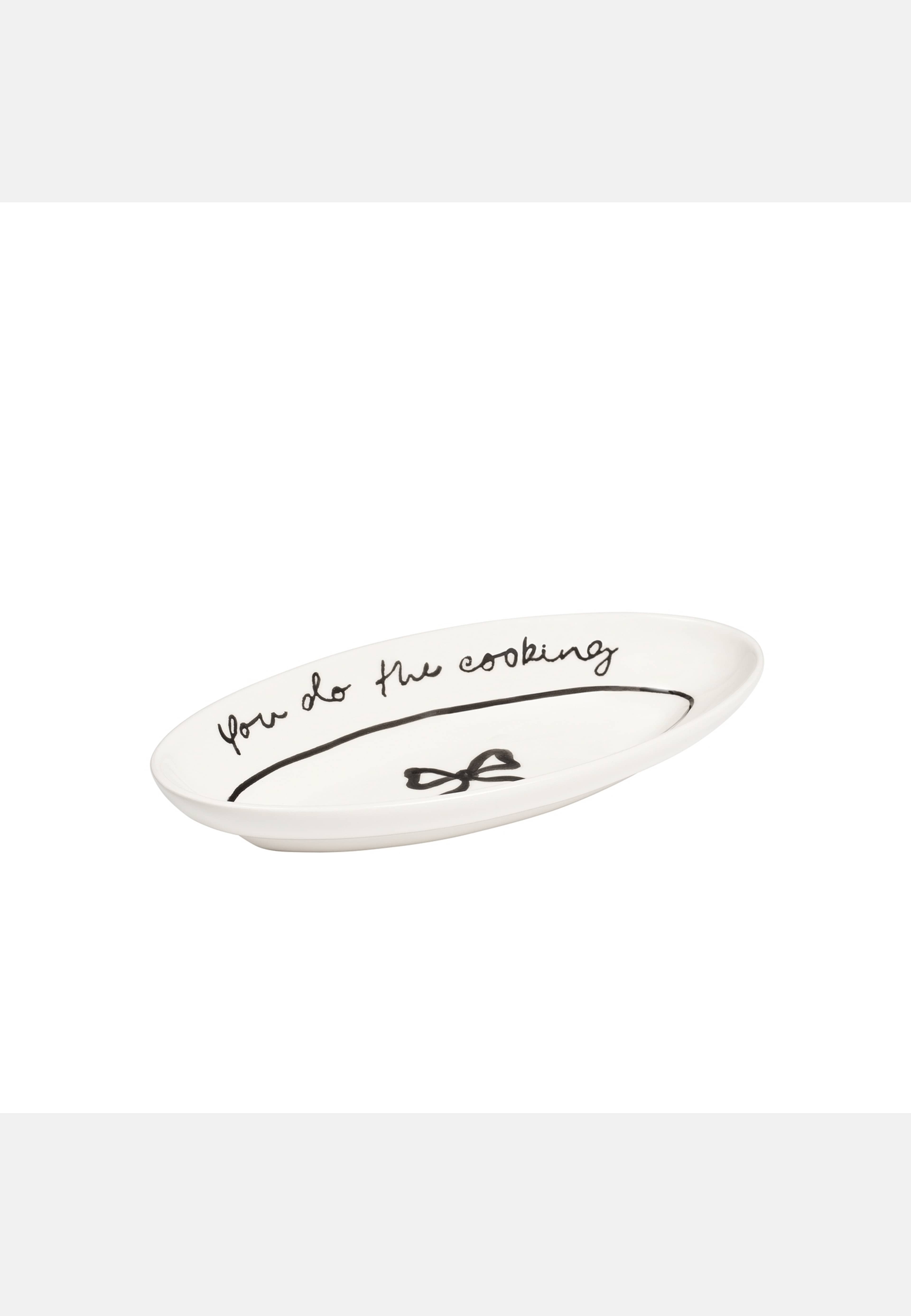 Bow Litet Serveringsfat - 26 Cm, från Pick A Poppy, i färgen black. Klicka för att öppna bilden i stort format