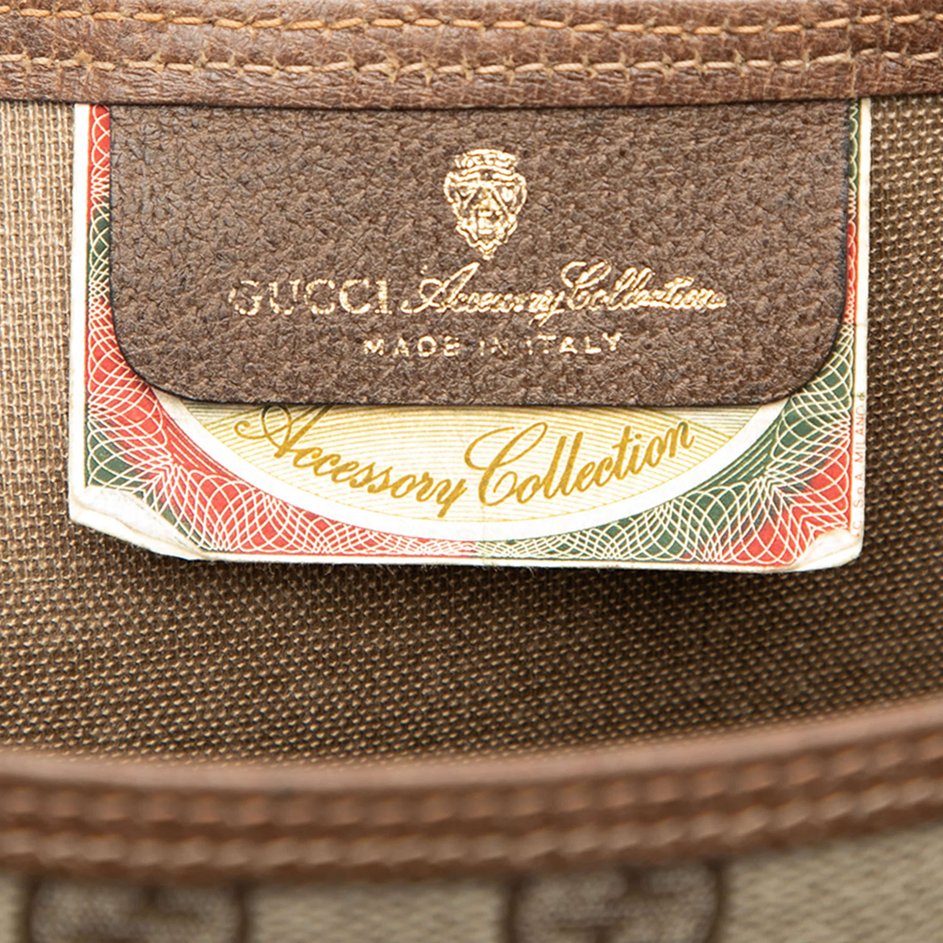 Gucci Gg Supreme Web Tote, från Luxclusif, i färgen beige. Klicka för att öppna bilden i stort format