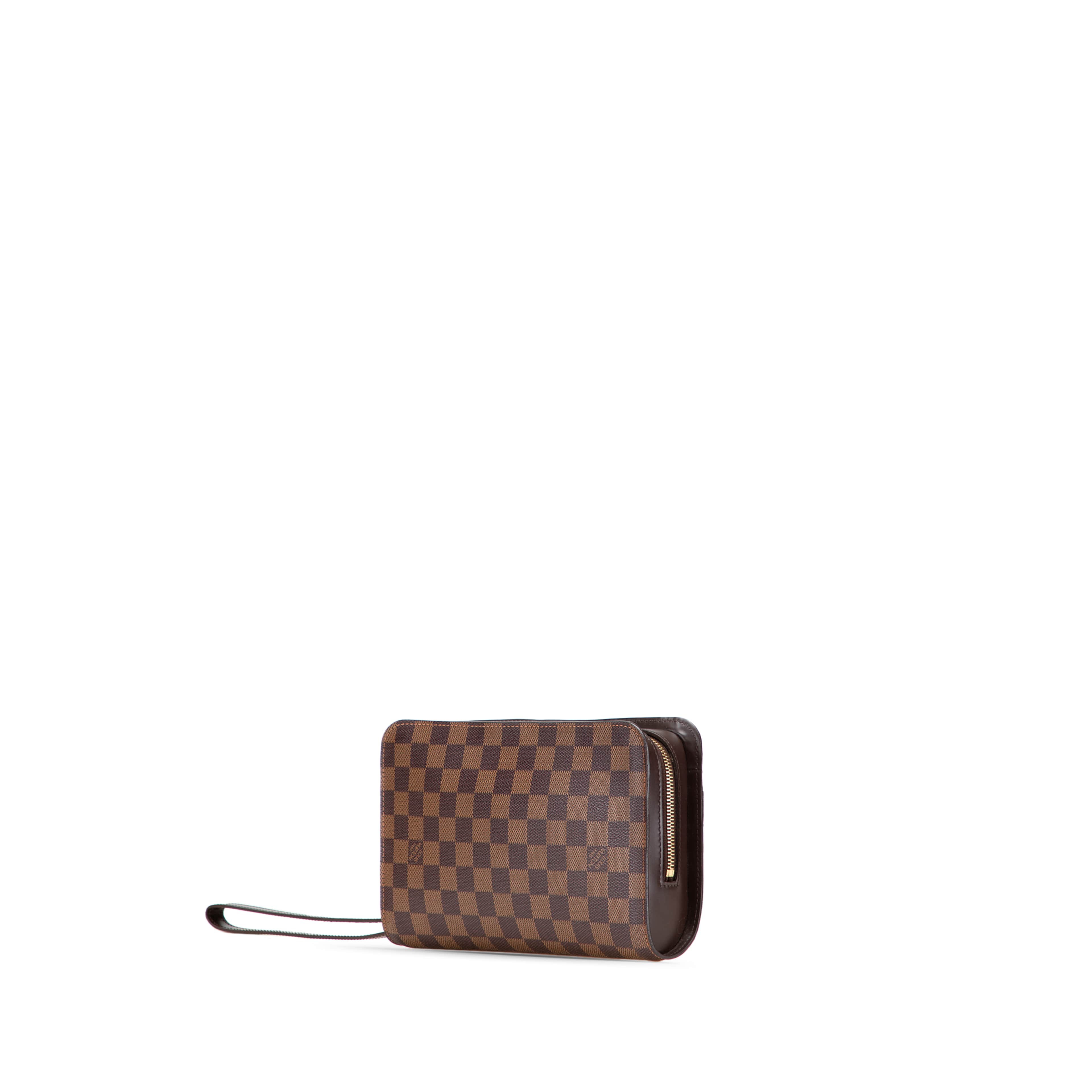 Louis Vuitton Damier Ebene Saint Louis Pochette, från Luxclusif, i färgen brown. Klicka för att öppna bilden i stort format
