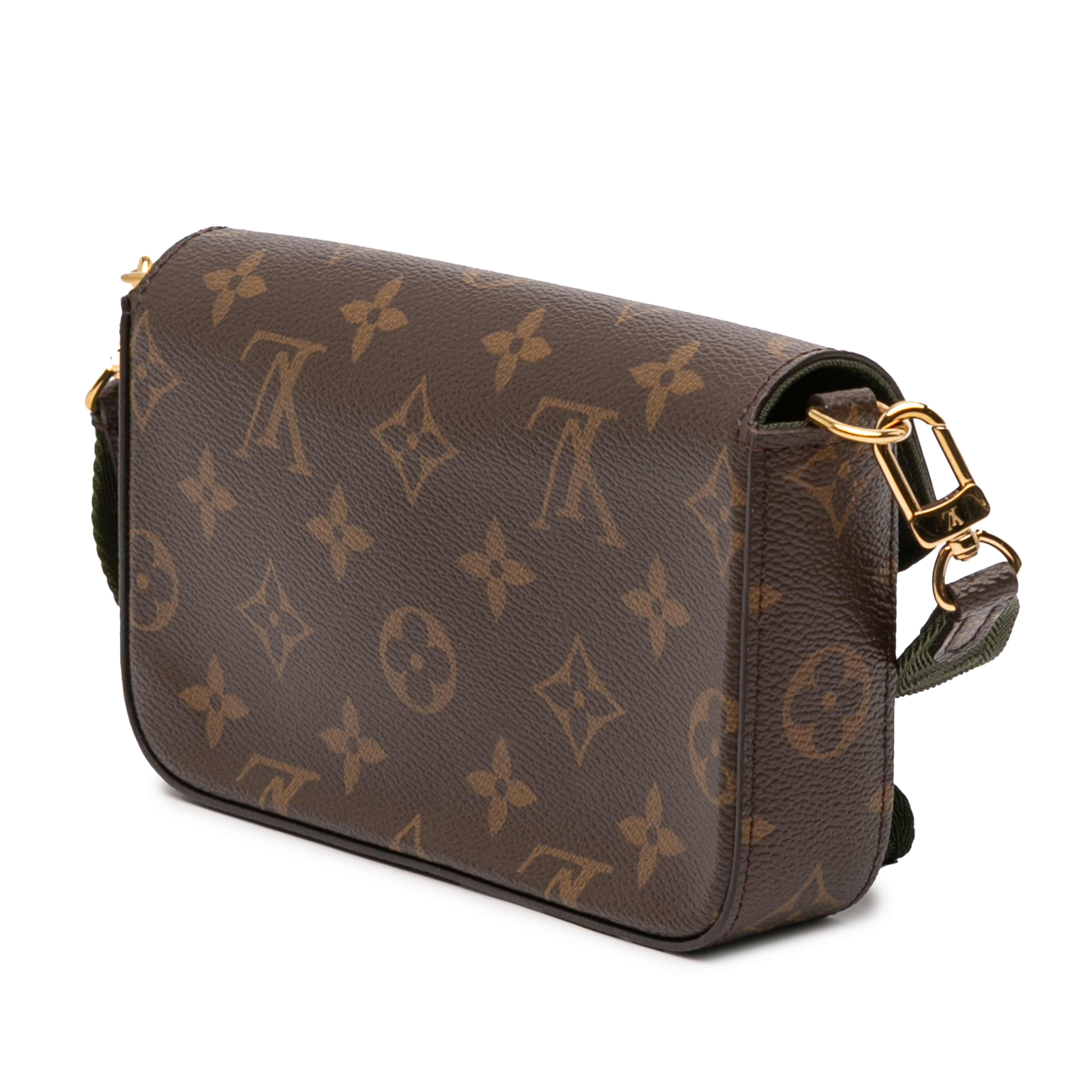 Louis Vuitton Monogram Felicie Strap And Go, från Luxclusif, i färgen brun. Klicka för att öppna bilden i stort format