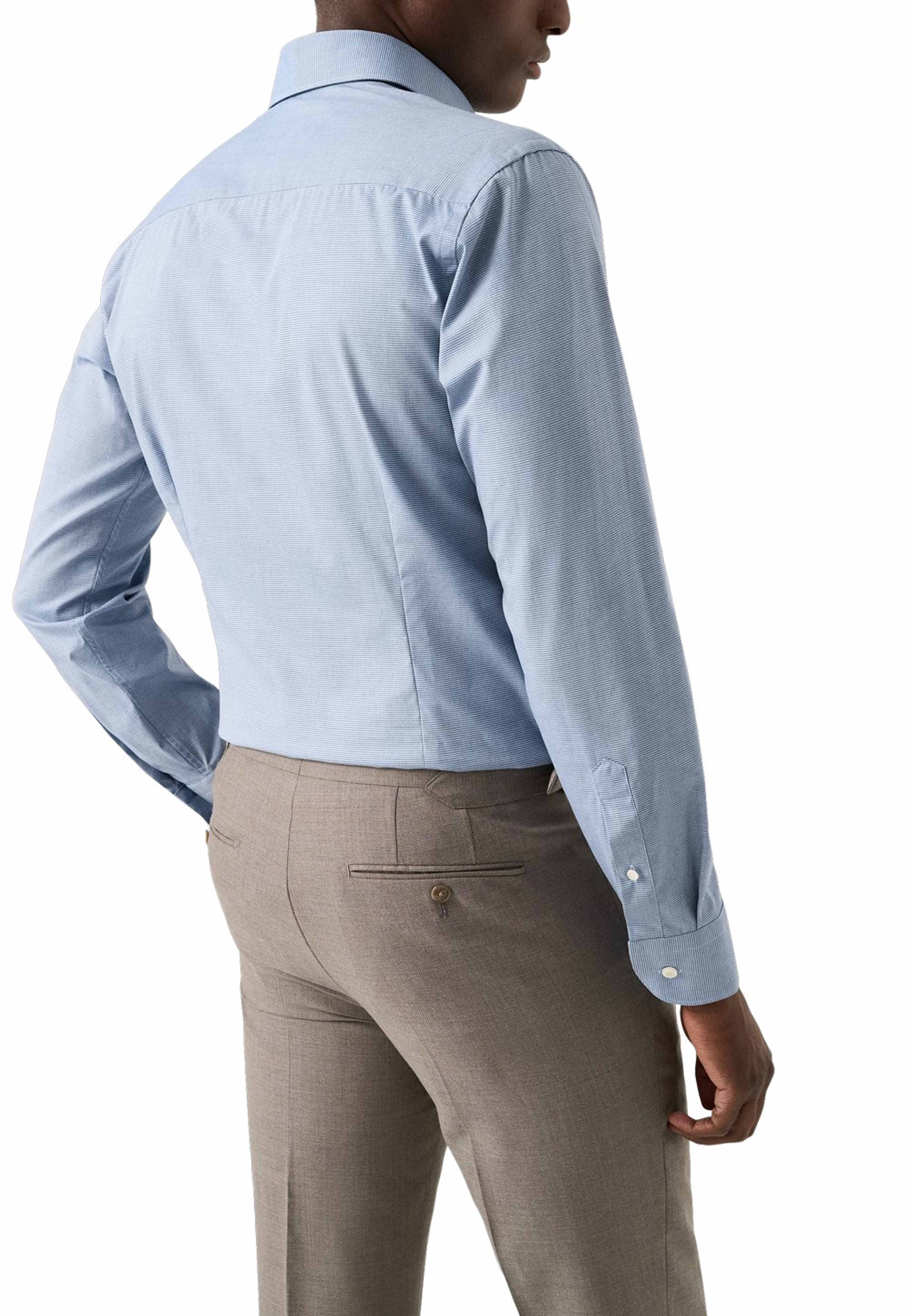 Smårutig Twillskjorta Slim Fit