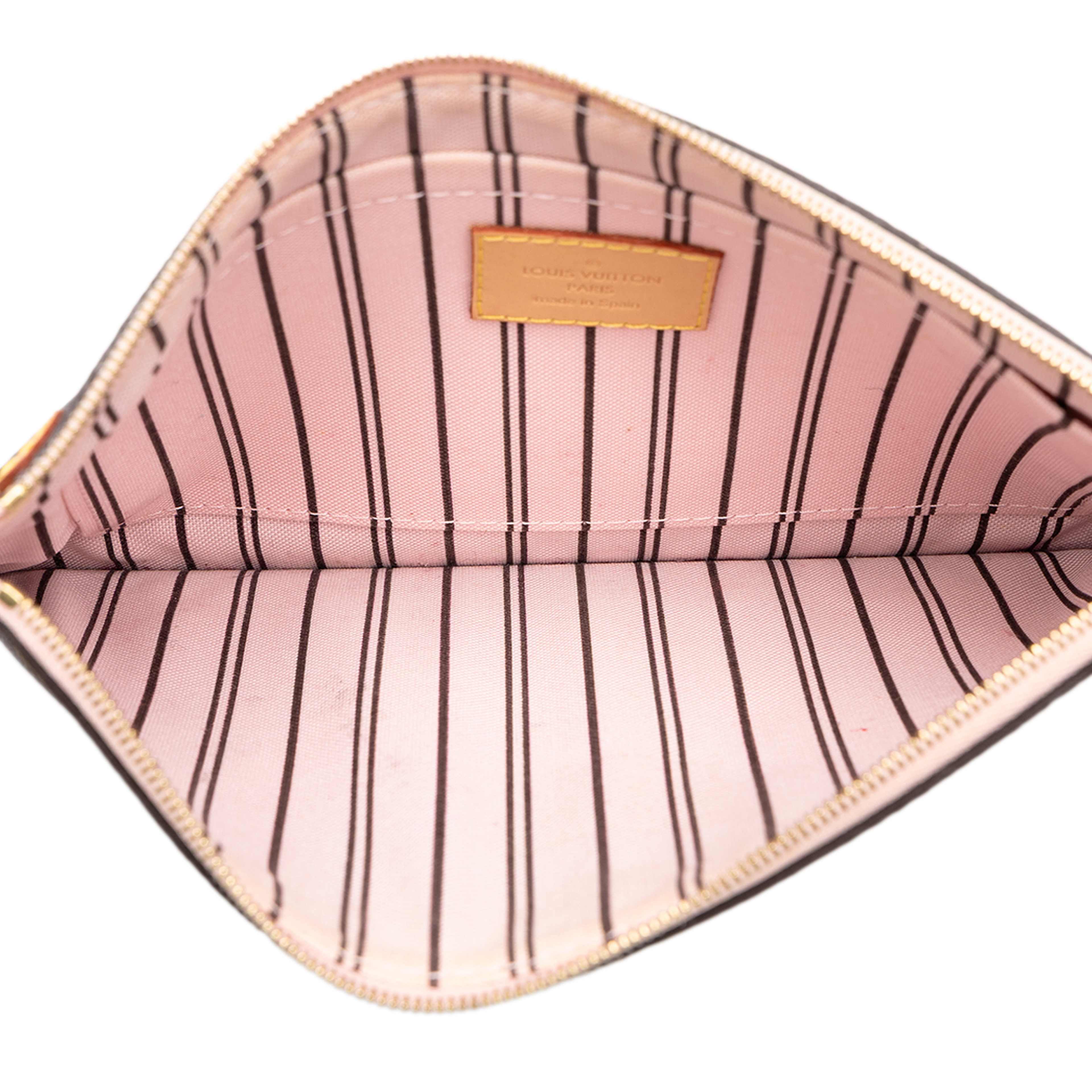Louis Vuitton Monogram Neverfull Mm Pouch, från Luxclusif, i färgen brun. Klicka för att öppna bilden i stort format