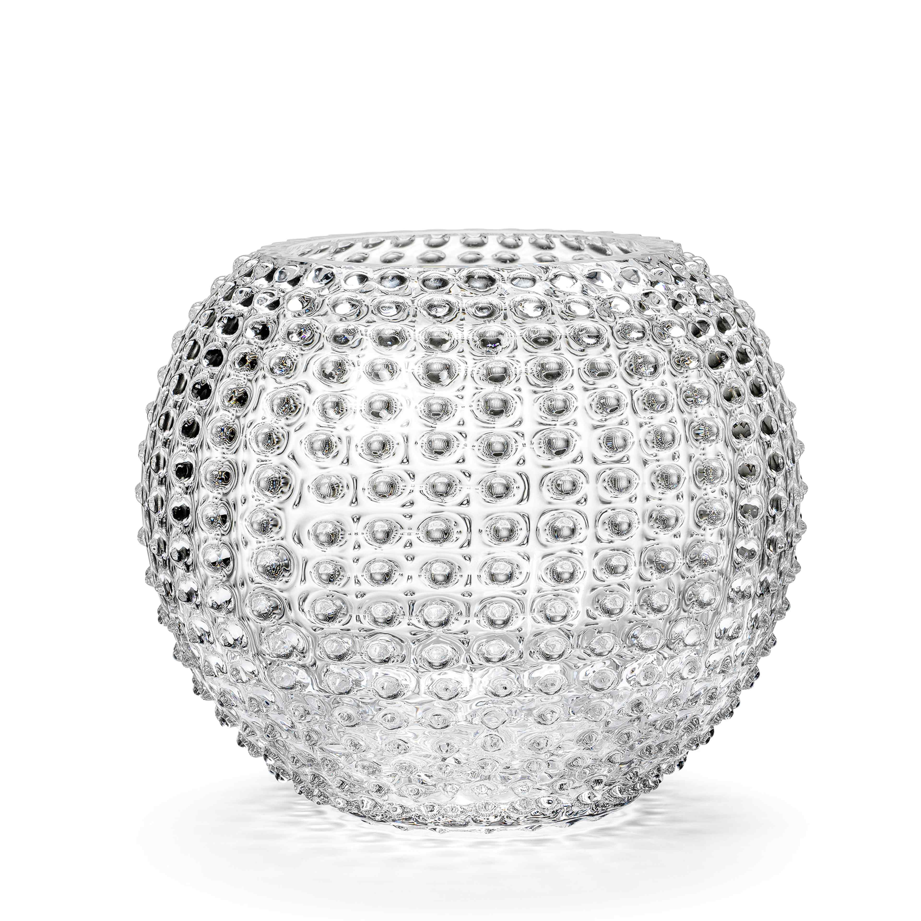 Cara Vase, Large, från In Flore, i färgen clear white. Klicka för att öppna bilden i stort format