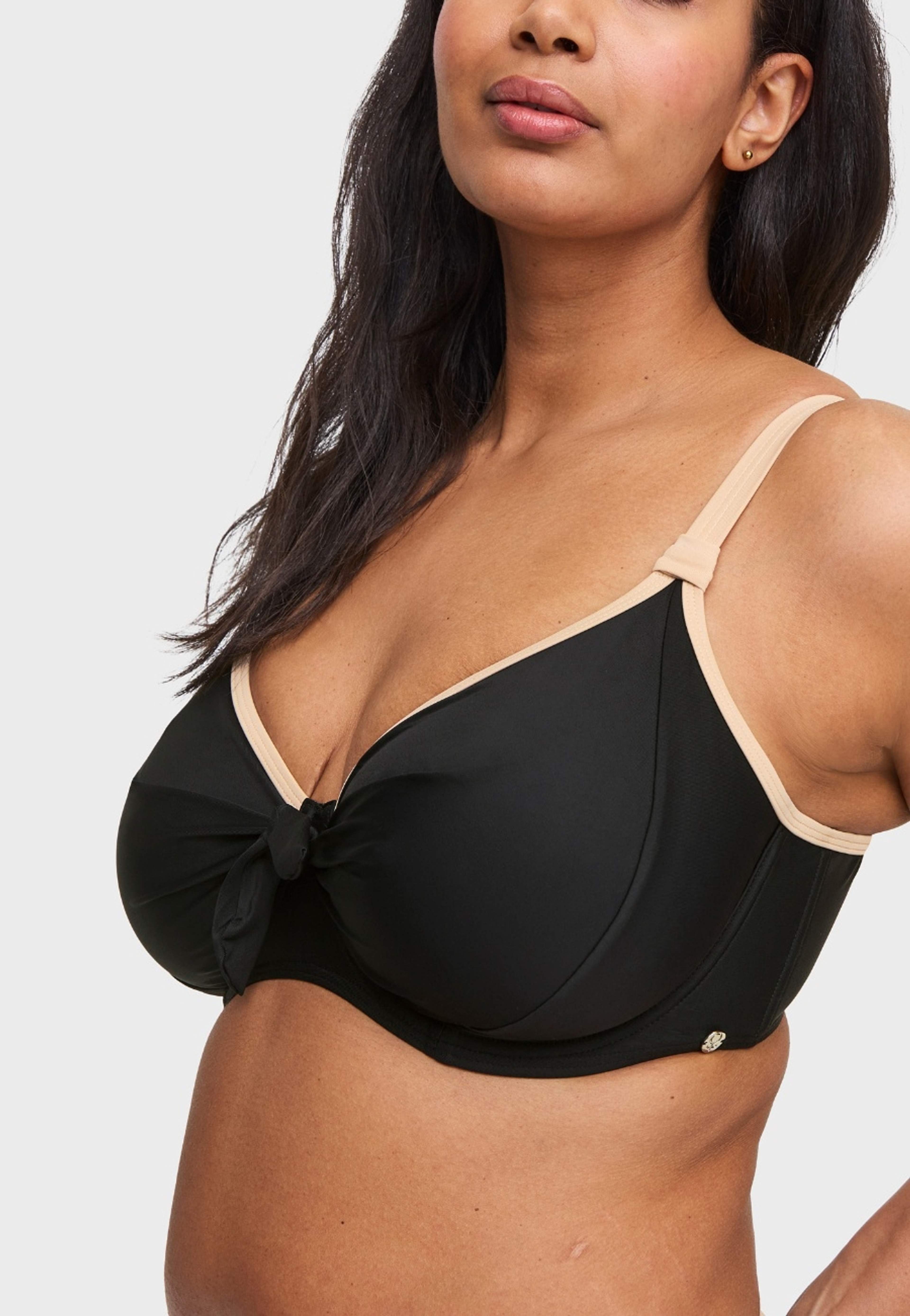 Bahamas Bikini-bh Med Bygel, från Swegmark, i färgen black/beige. Klicka för att öppna bilden i stort format