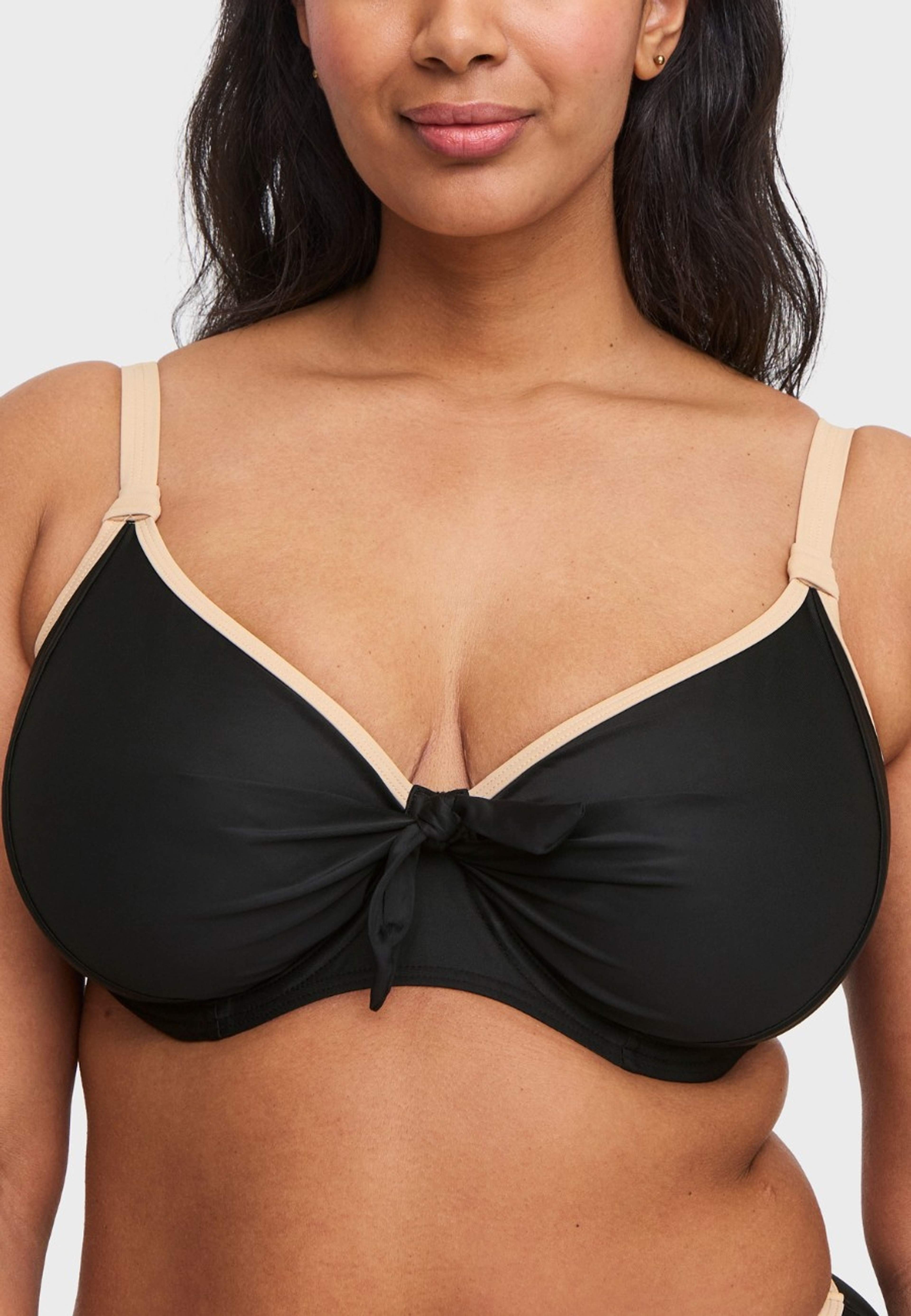 Bahamas Bikini-bh Med Bygel, från Swegmark, i färgen black/beige. Klicka för att öppna bilden i stort format