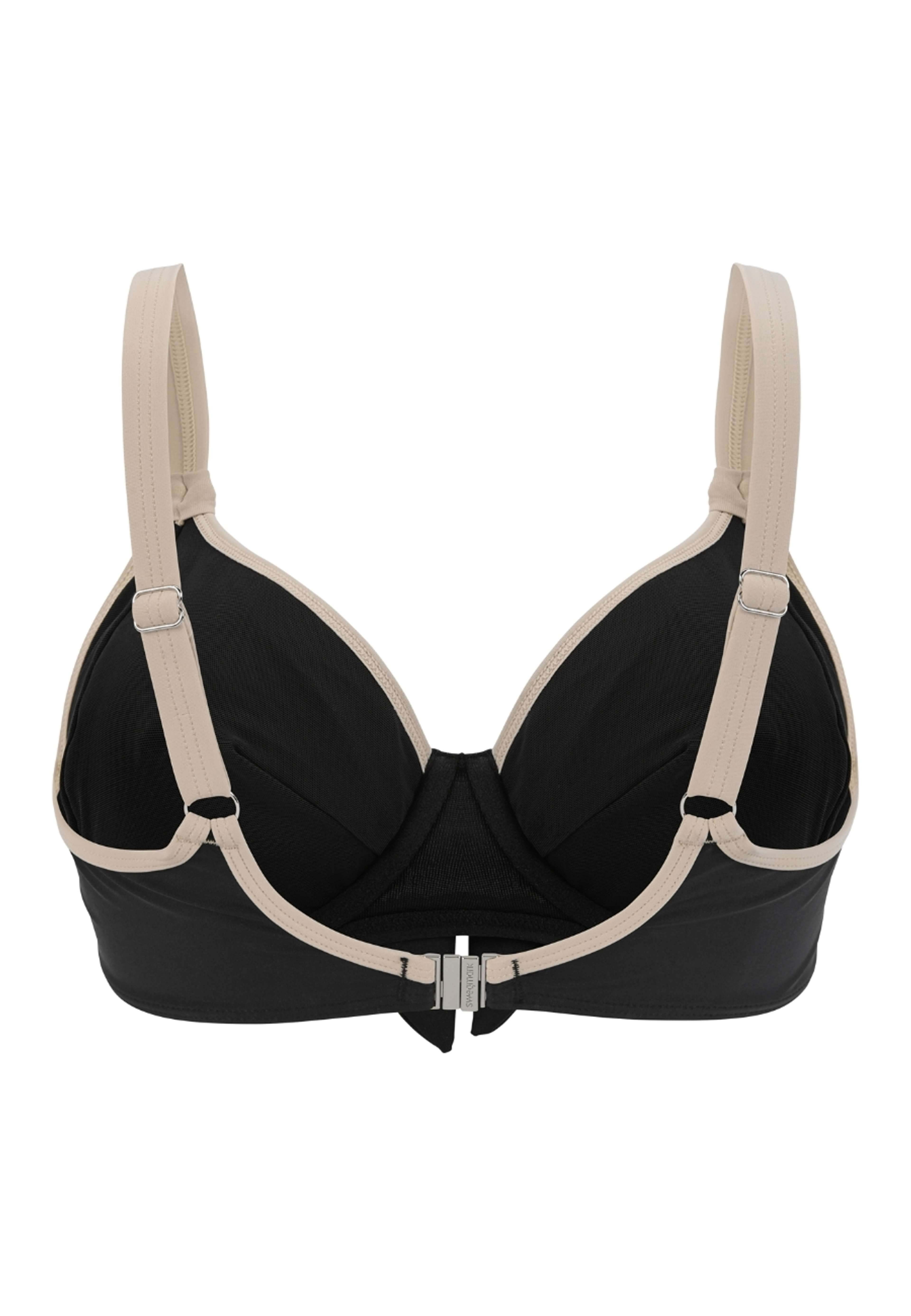 Bahamas Bikini-bh Med Bygel, från Swegmark, i färgen black/beige. Klicka för att öppna bilden i stort format