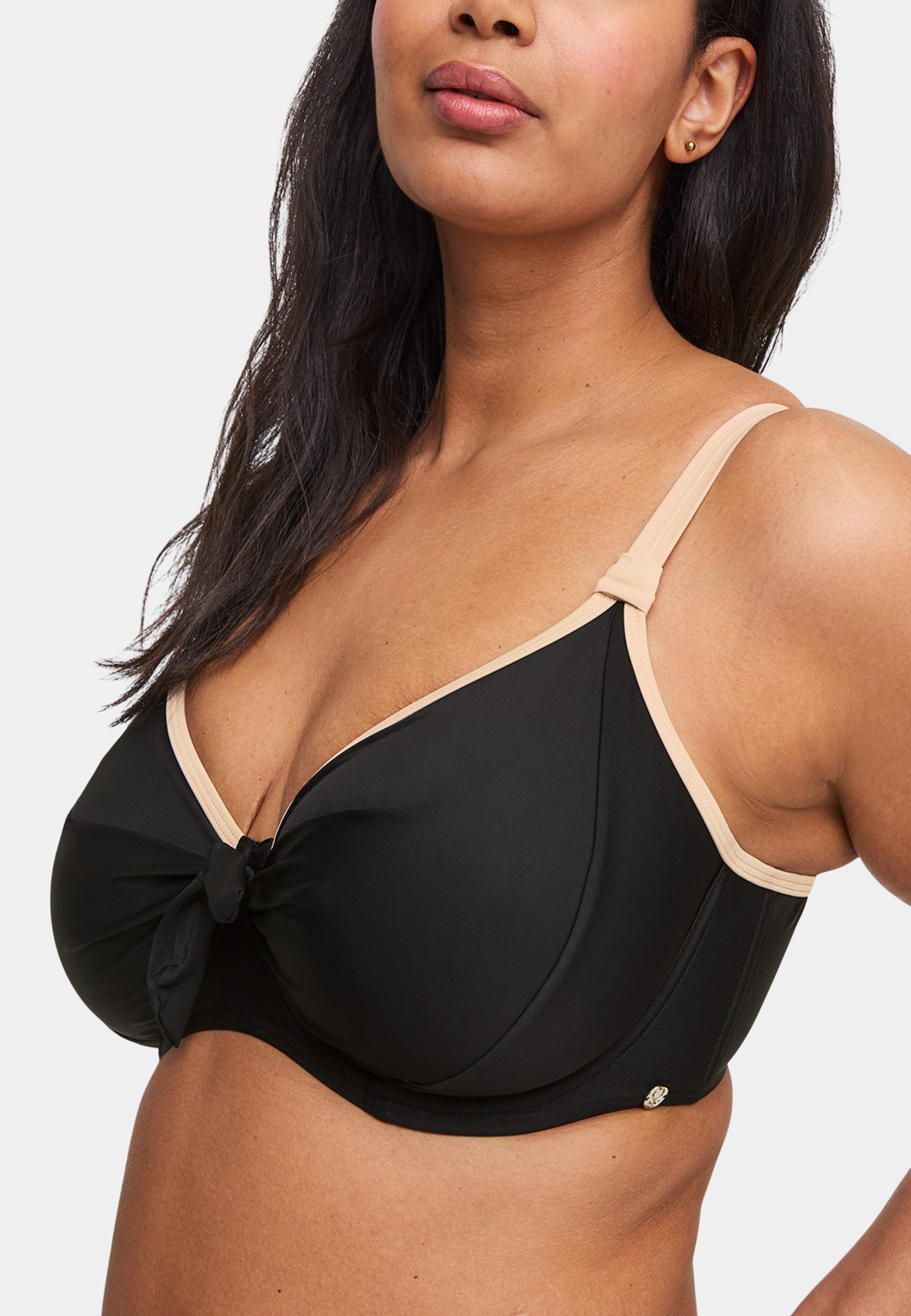 Bahamas Bikini Bygel-bh, från Swegmark, i färgen black/beige. Klicka för att öppna bilden i stort format