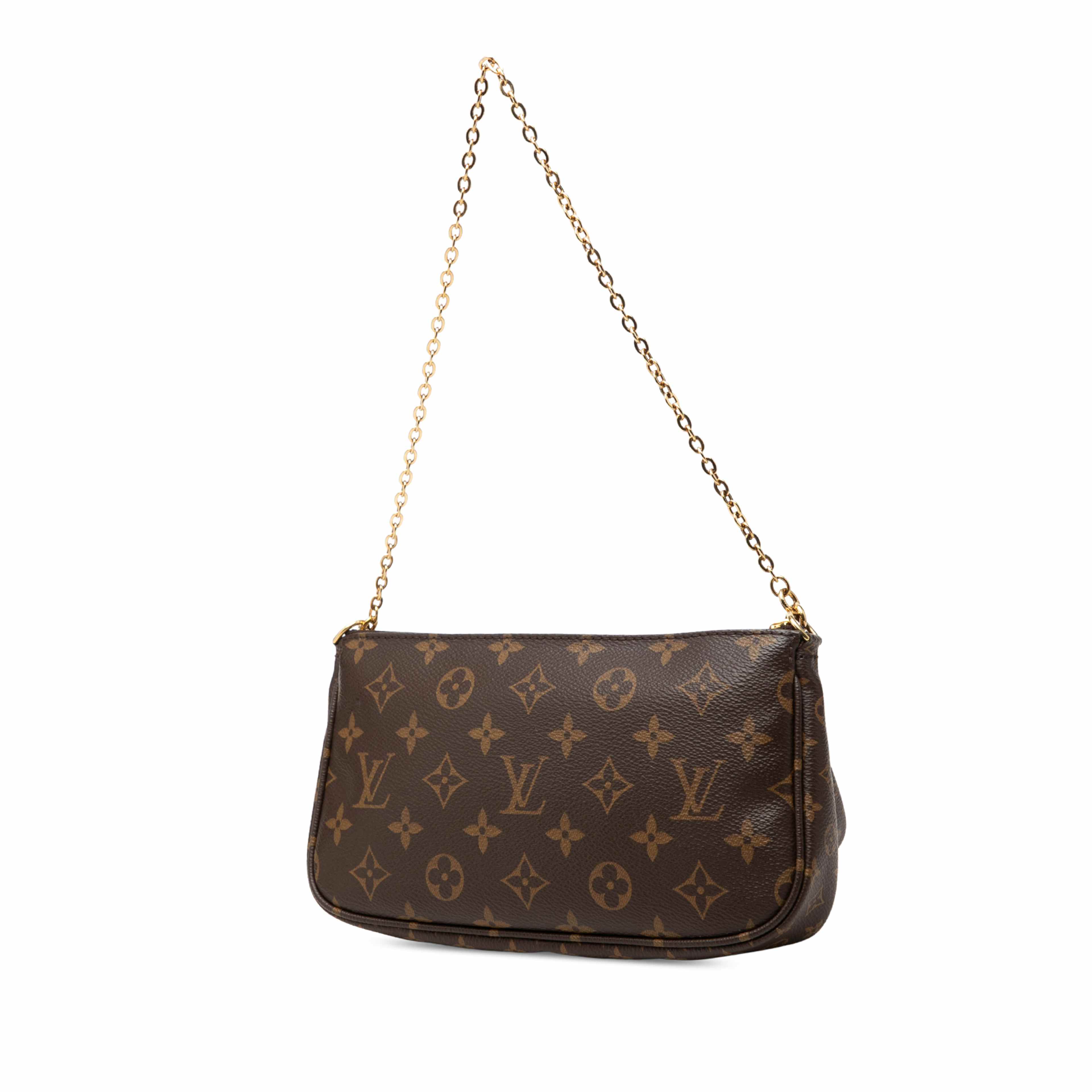 Louis Vuitton Monogram Multi Pochette Accessoires, från Luxclusif, i färgen brun. Klicka för att öppna bilden i stort format