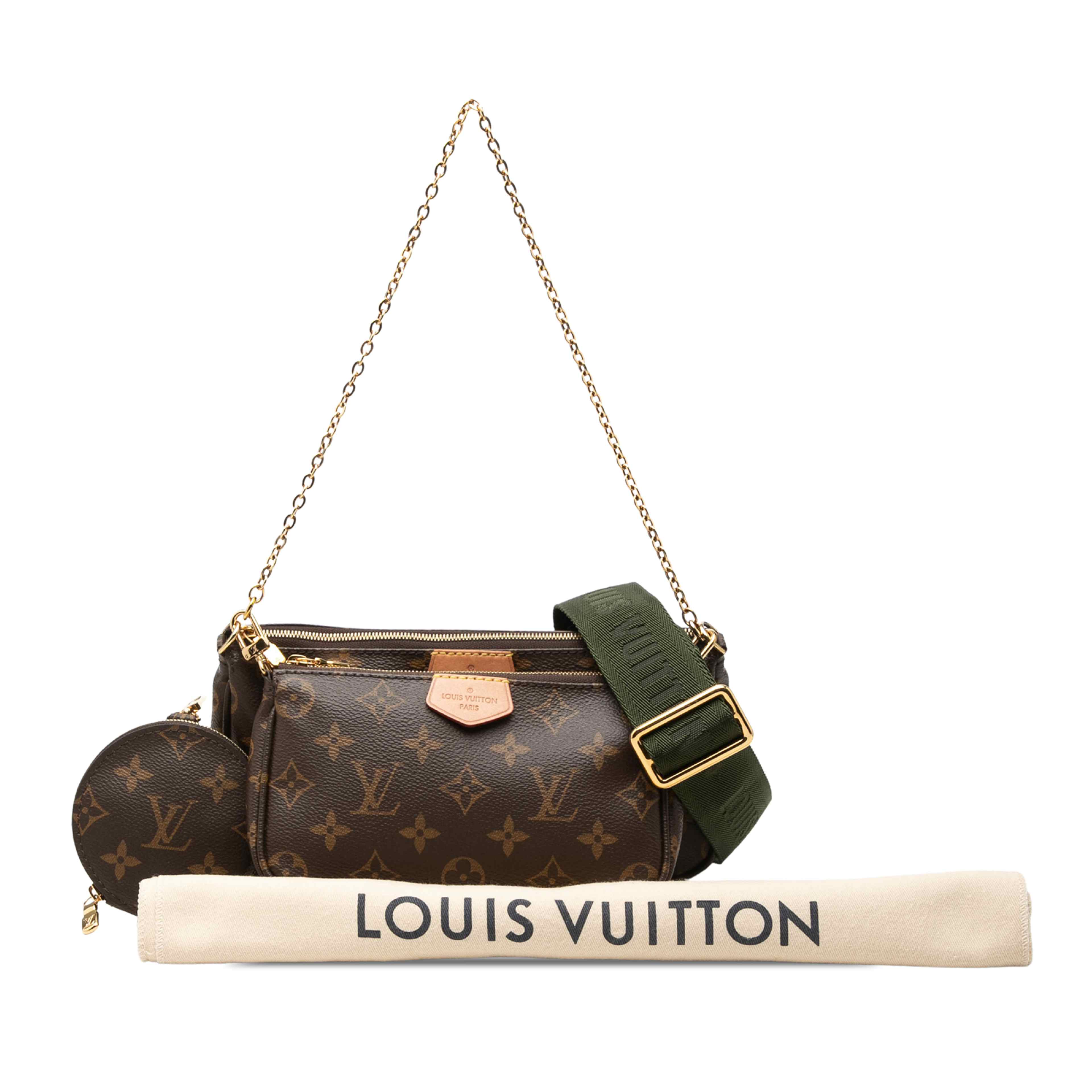 Louis Vuitton Monogram Multi Pochette Accessoires, från Luxclusif, i färgen brun. Klicka för att öppna bilden i stort format