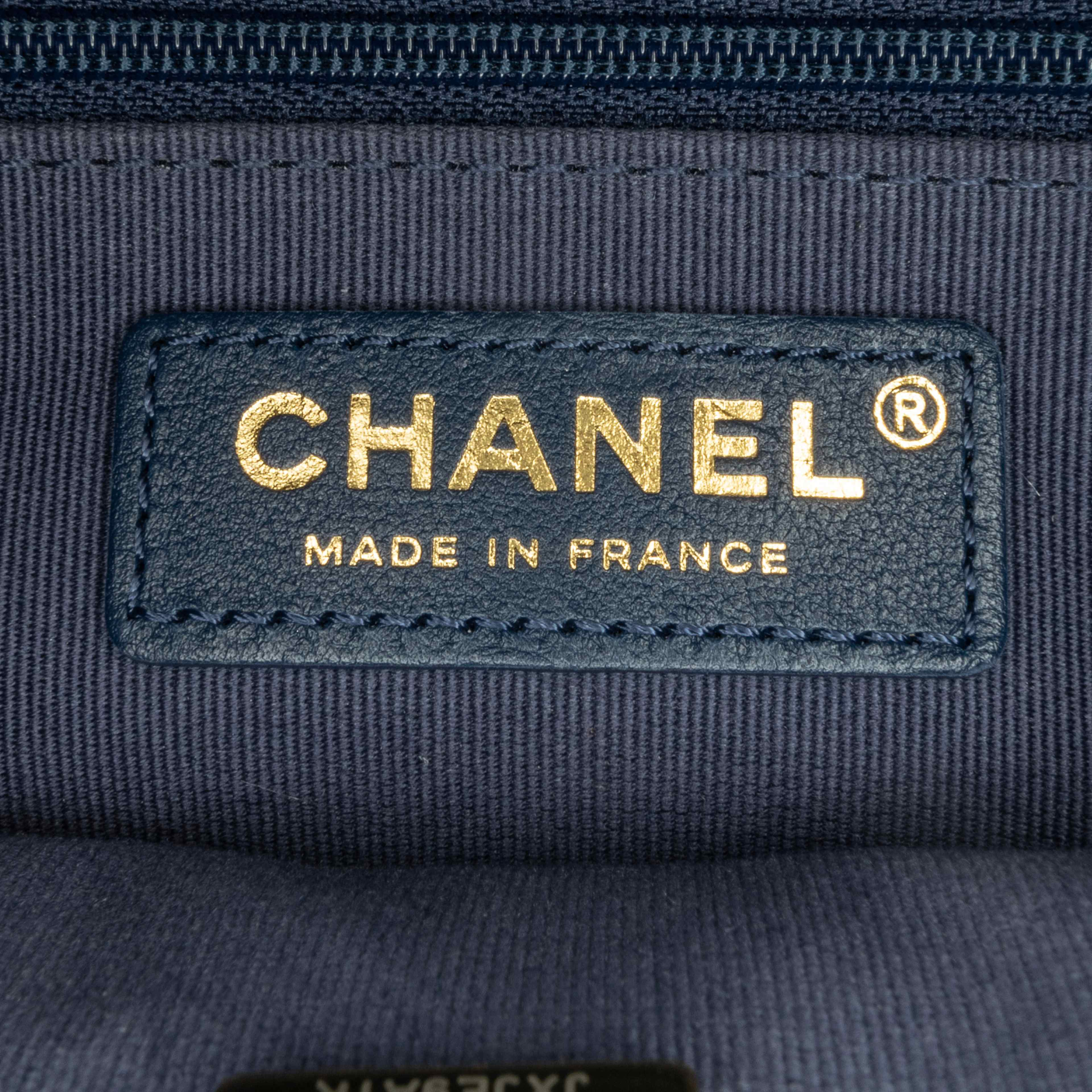 Chanel Small Tweed School Memory Top Handle Flap