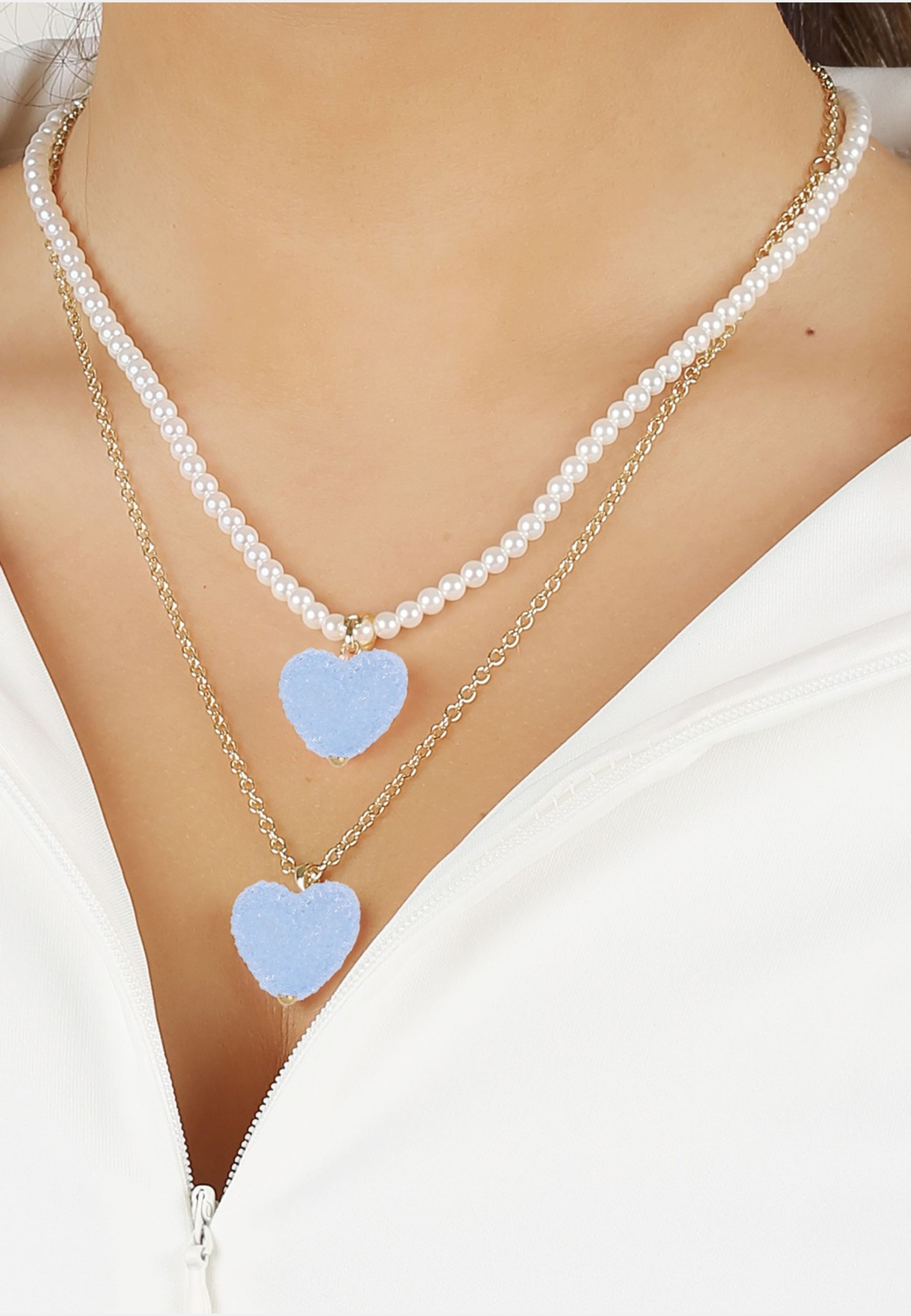 Sugar Hearts Pendant Neck 42