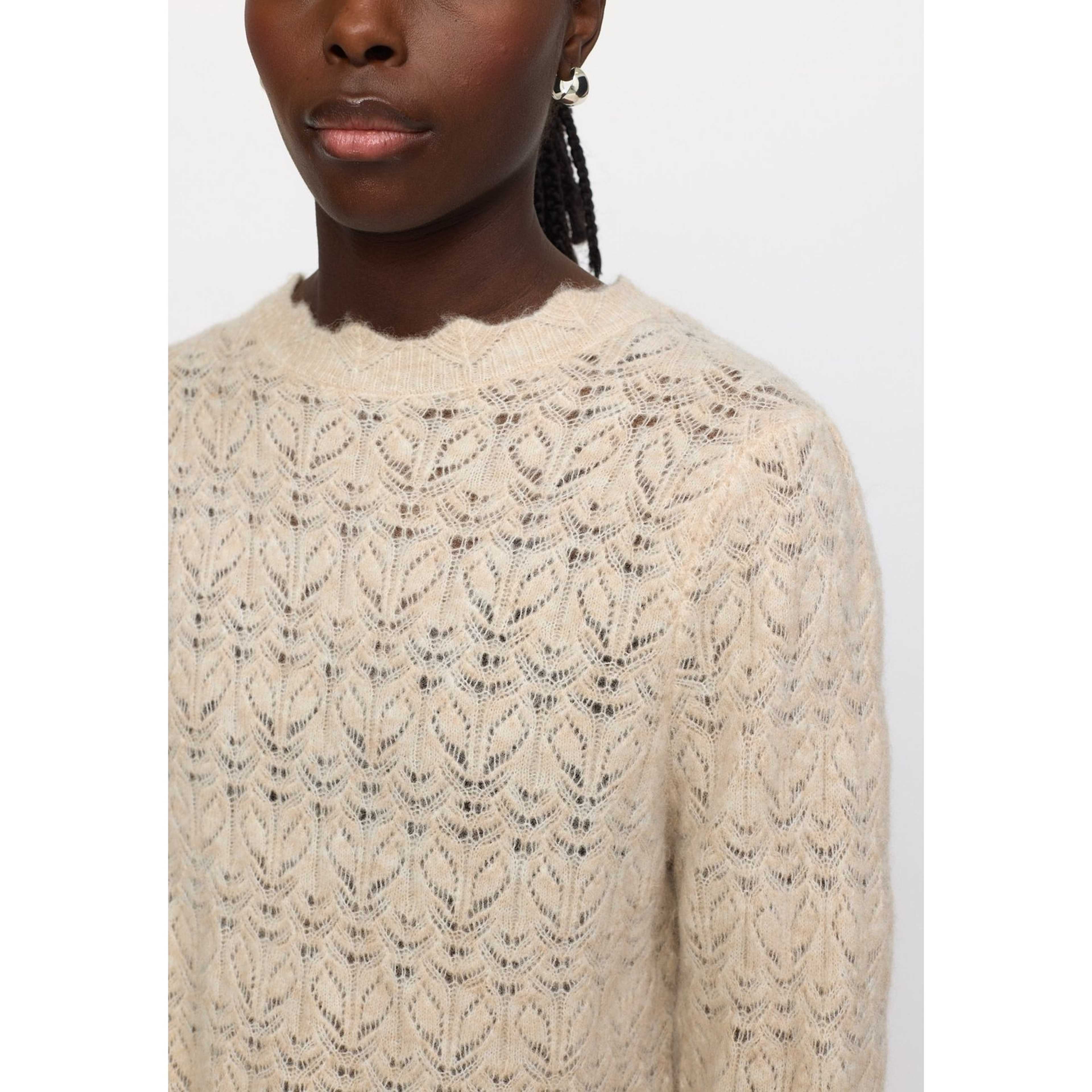 Srjayden Highneck Knit - Whitecap Gray Melange