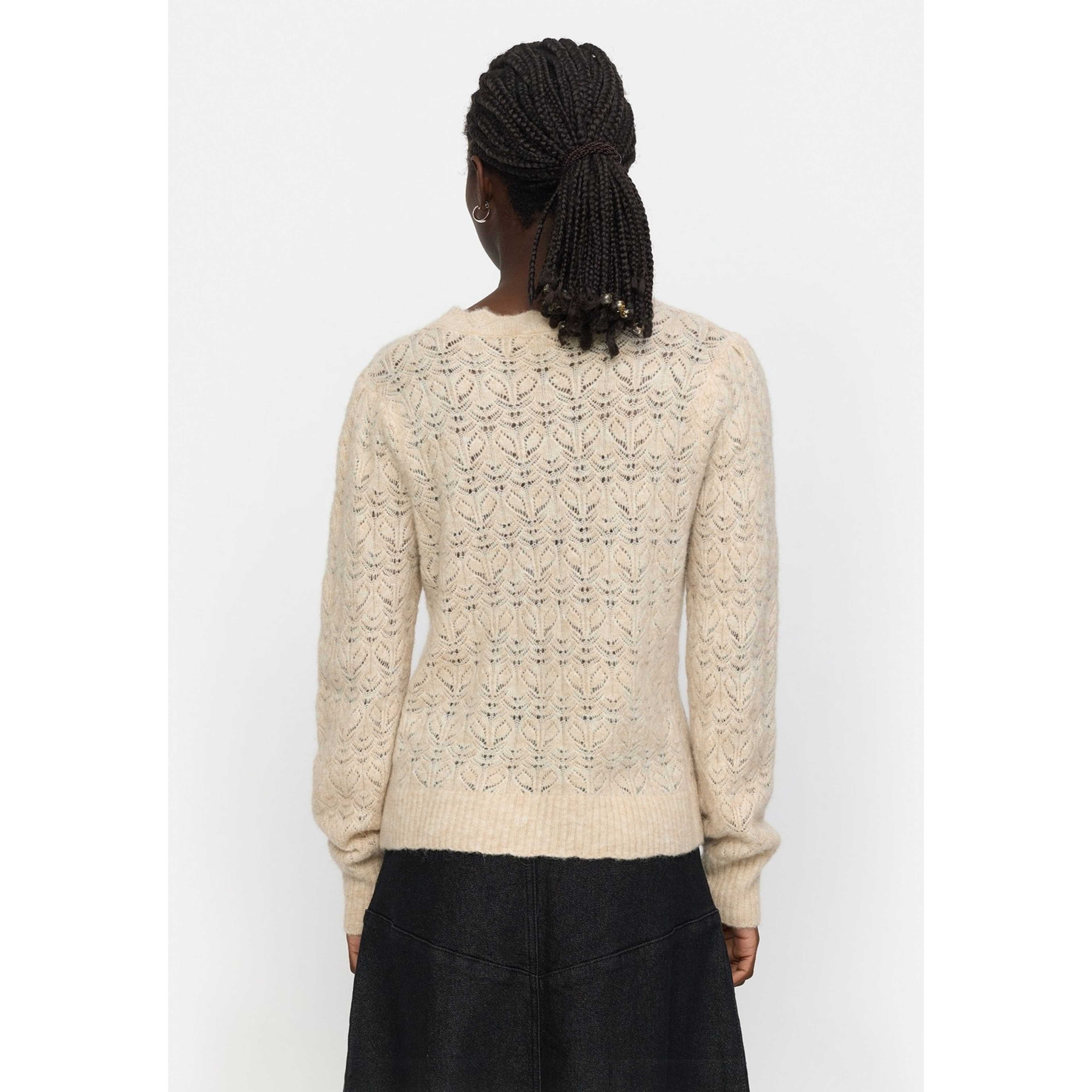 Srjayden Highneck Knit - Whitecap Gray Melange