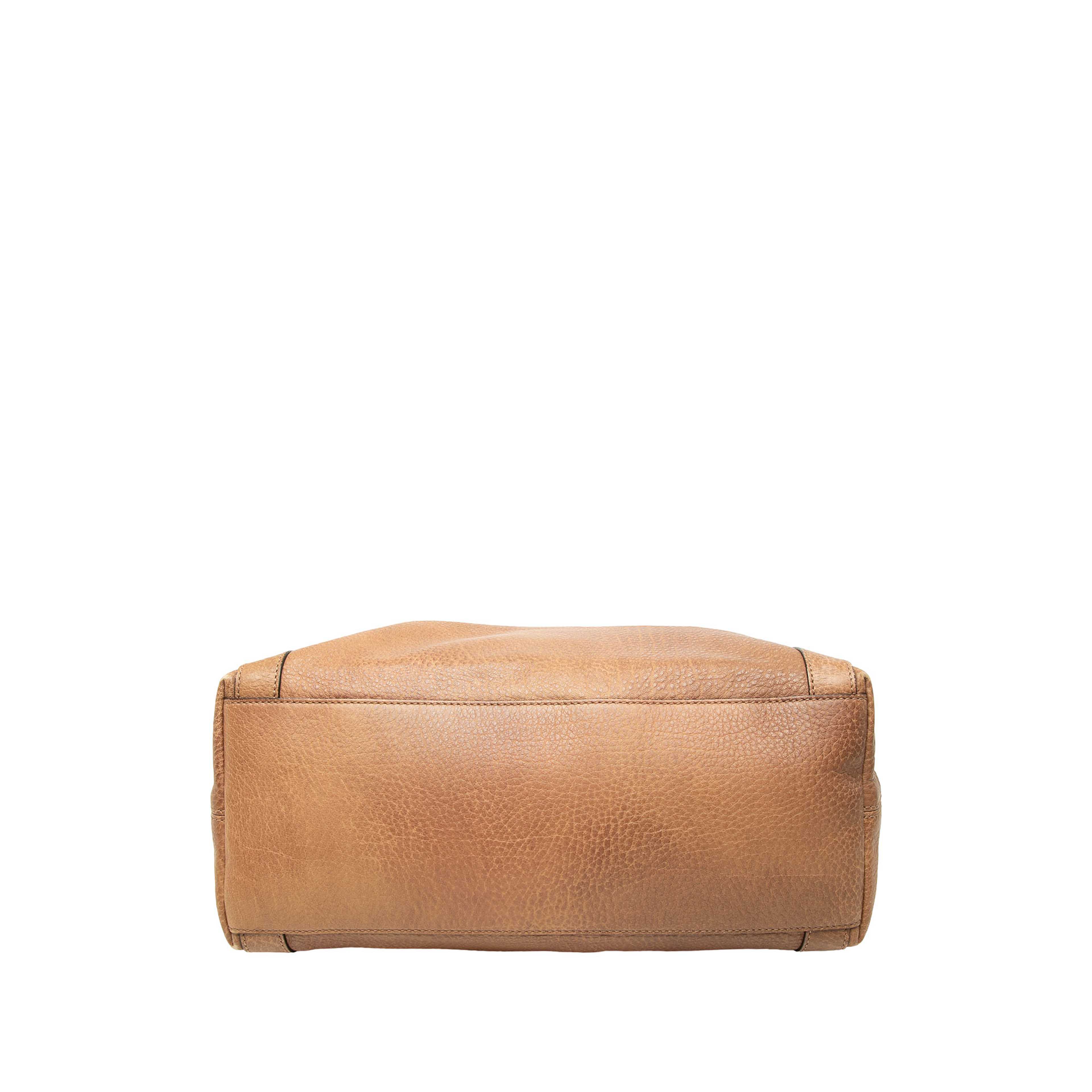 Gucci Medium Leather Miss Gg Satchel, från Luxclusif, i färgen brun. Klicka för att öppna bilden i stort format