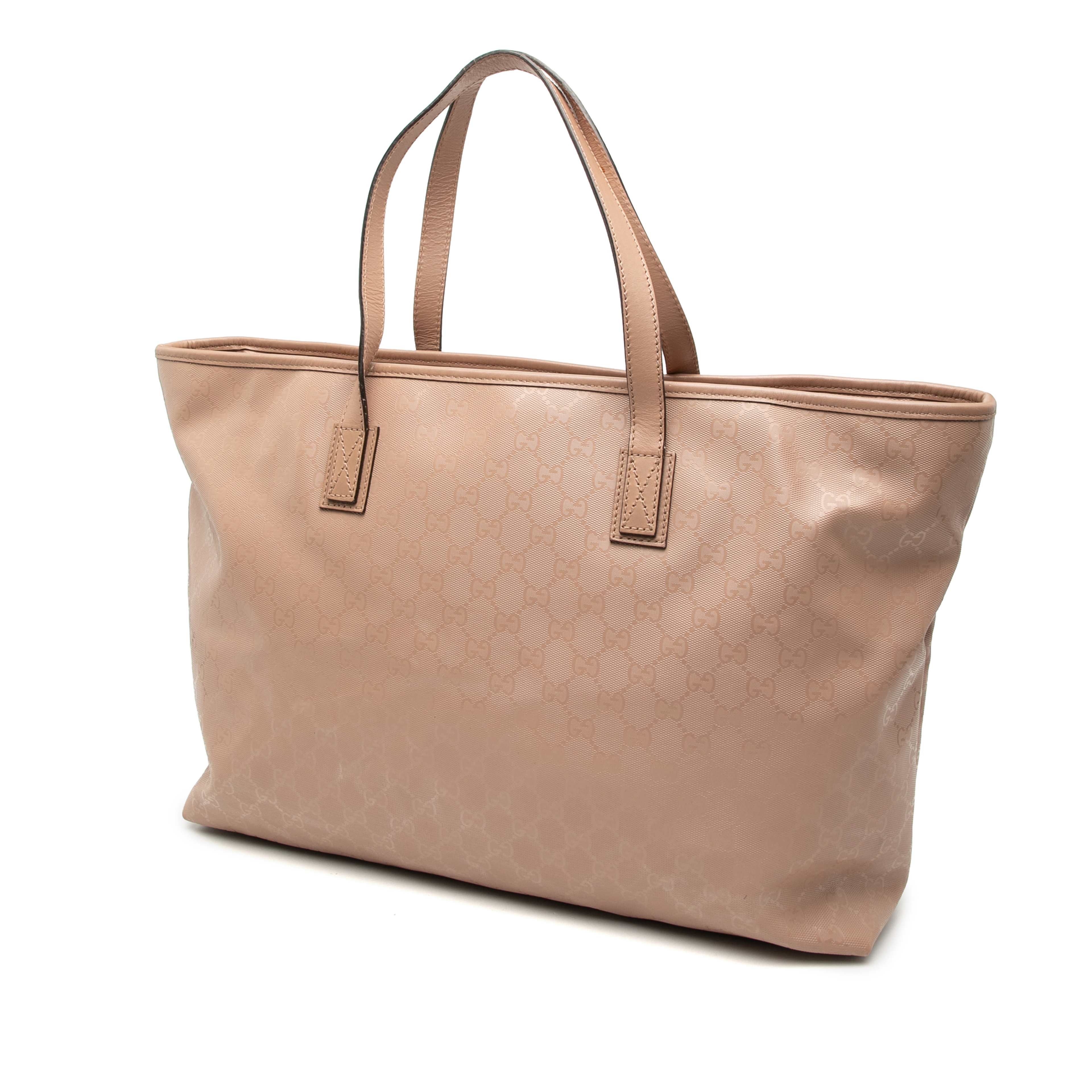 Gucci Large Gg Imprime Joy Tote, från Luxclusif, i färgen nude. Klicka för att öppna bilden i stort format