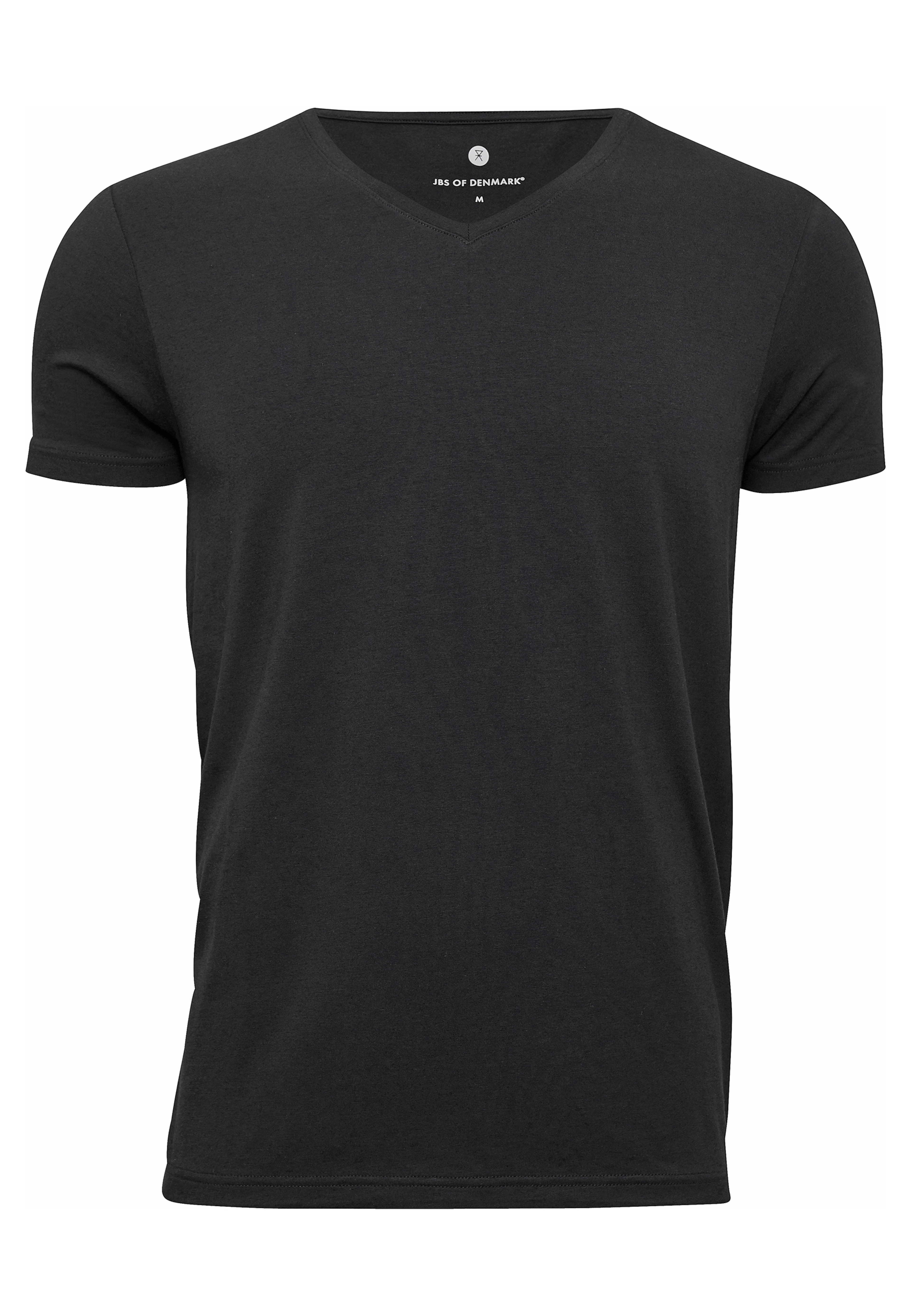 2-pack T-shirt V-neck - Bambuviskos, från JBS of Denmark, i färgen black. Klicka för att öppna bilden i stort format