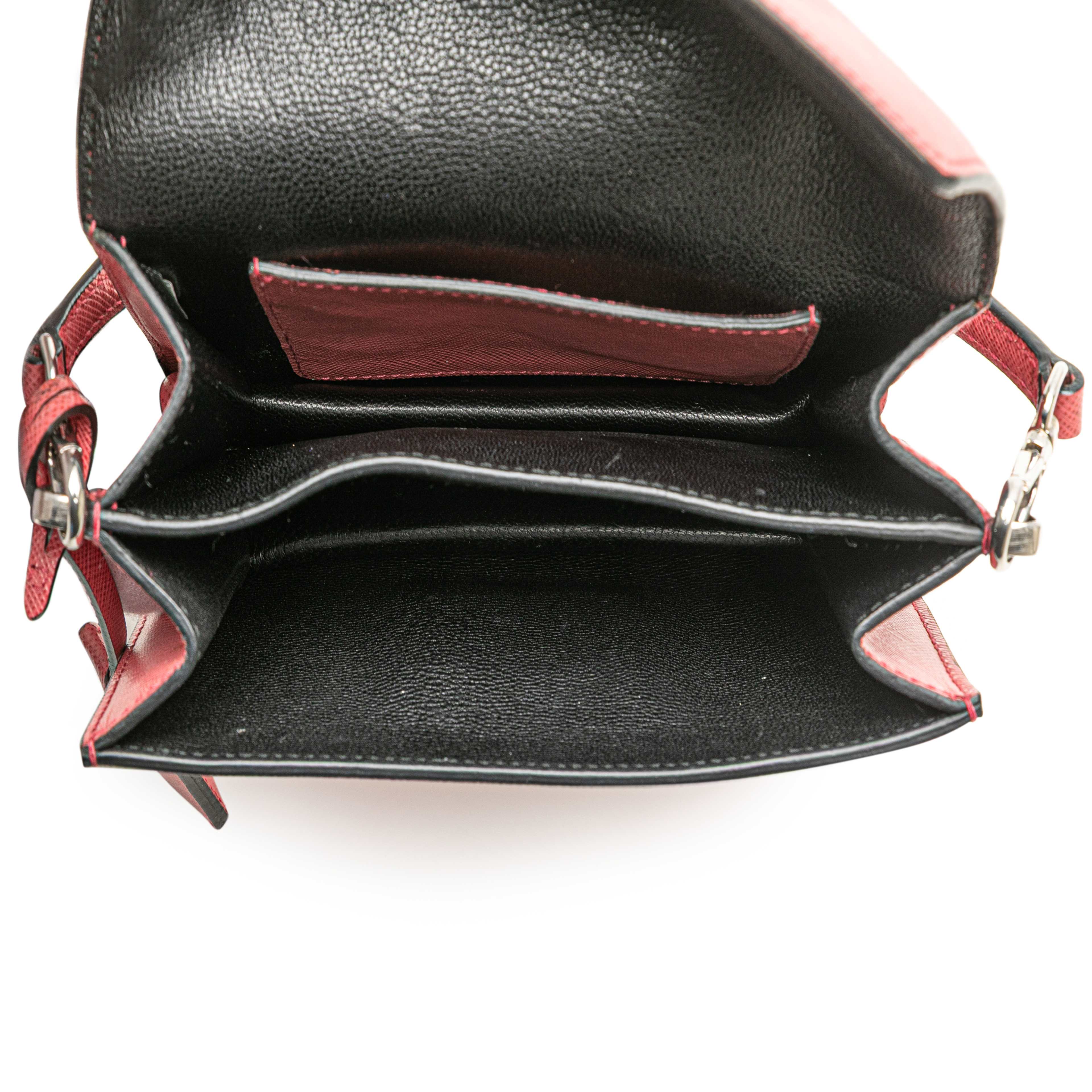 Prada Mini Saffiano Lux Sound Satchel