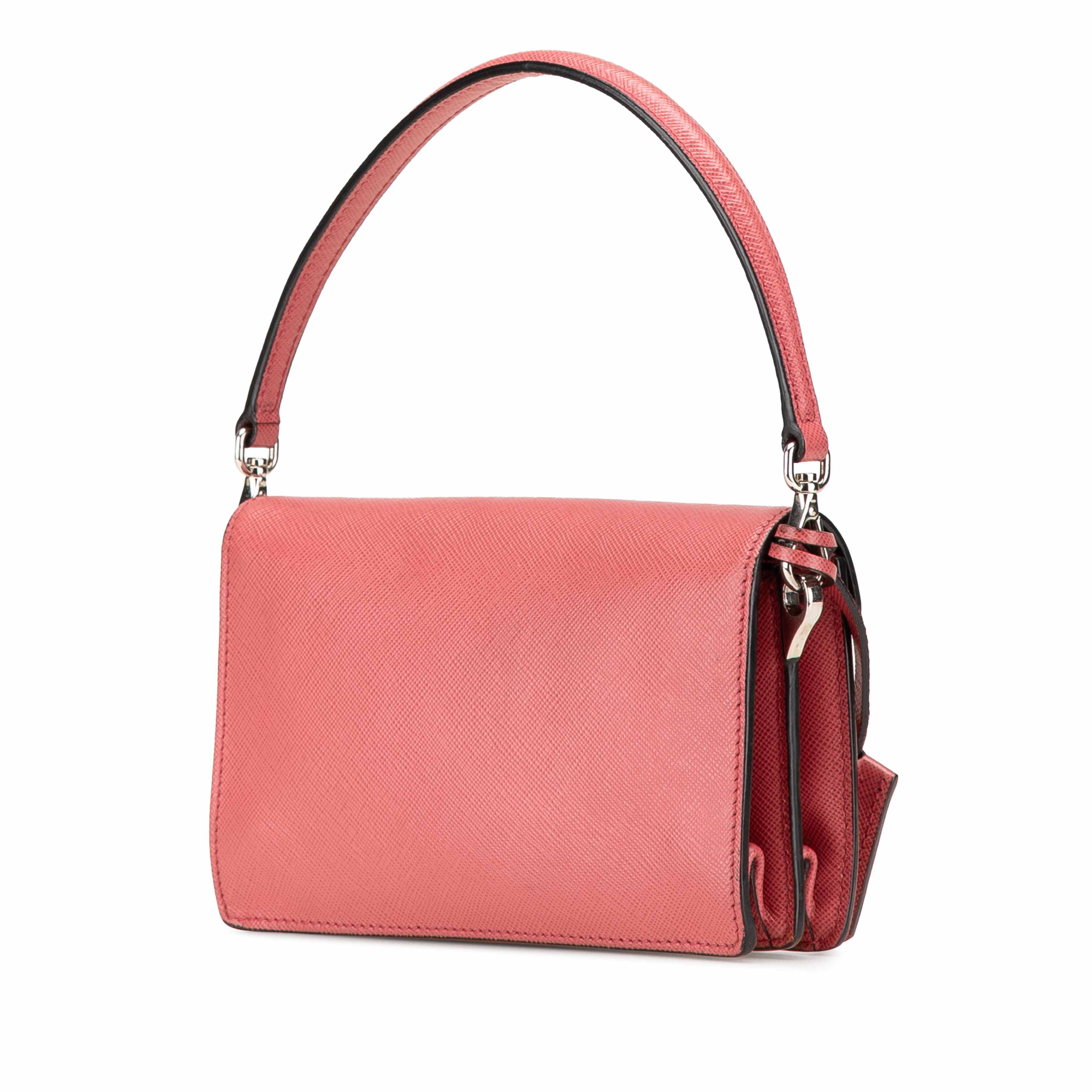 Prada Mini Saffiano Lux Sound Satchel