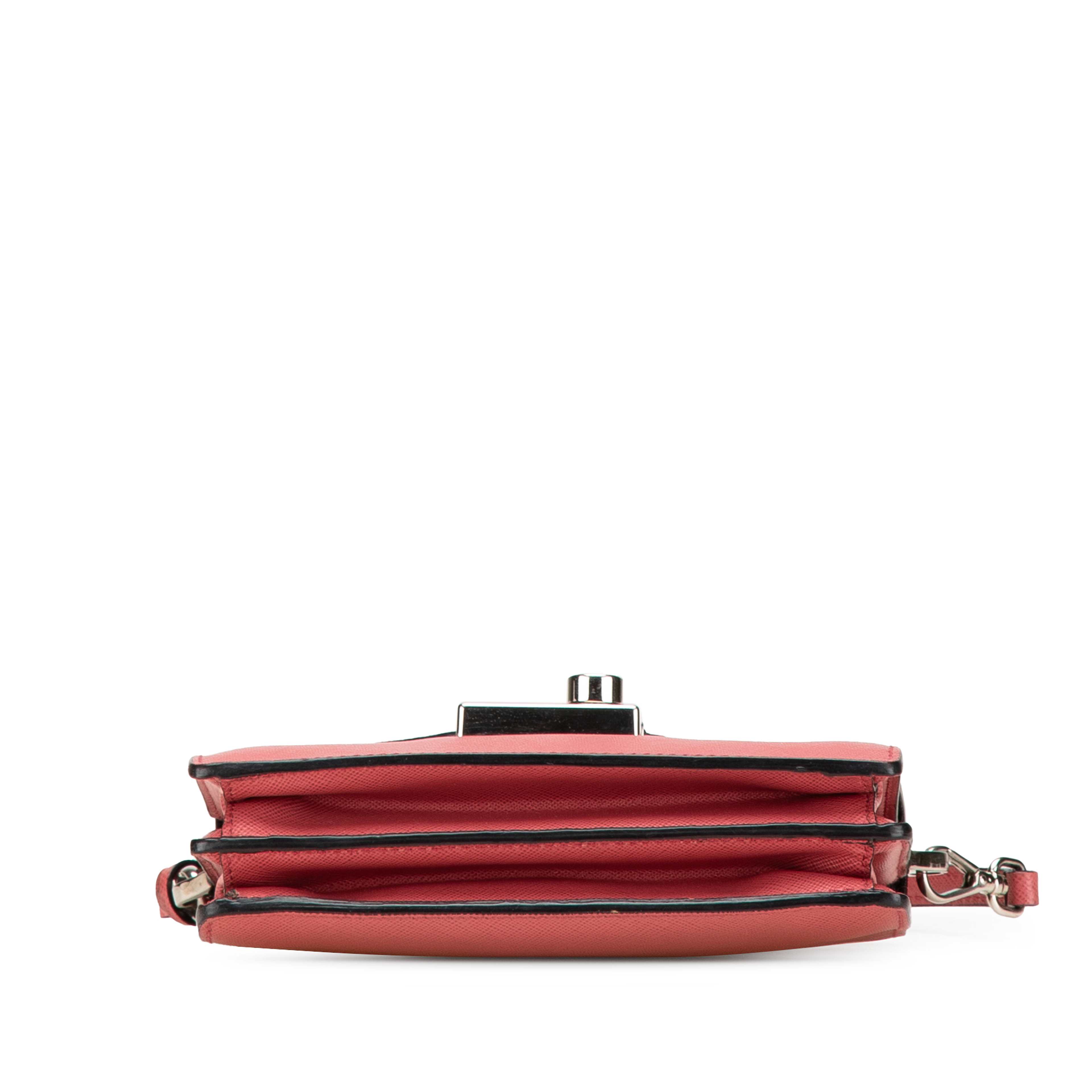 Prada Mini Saffiano Lux Sound Satchel