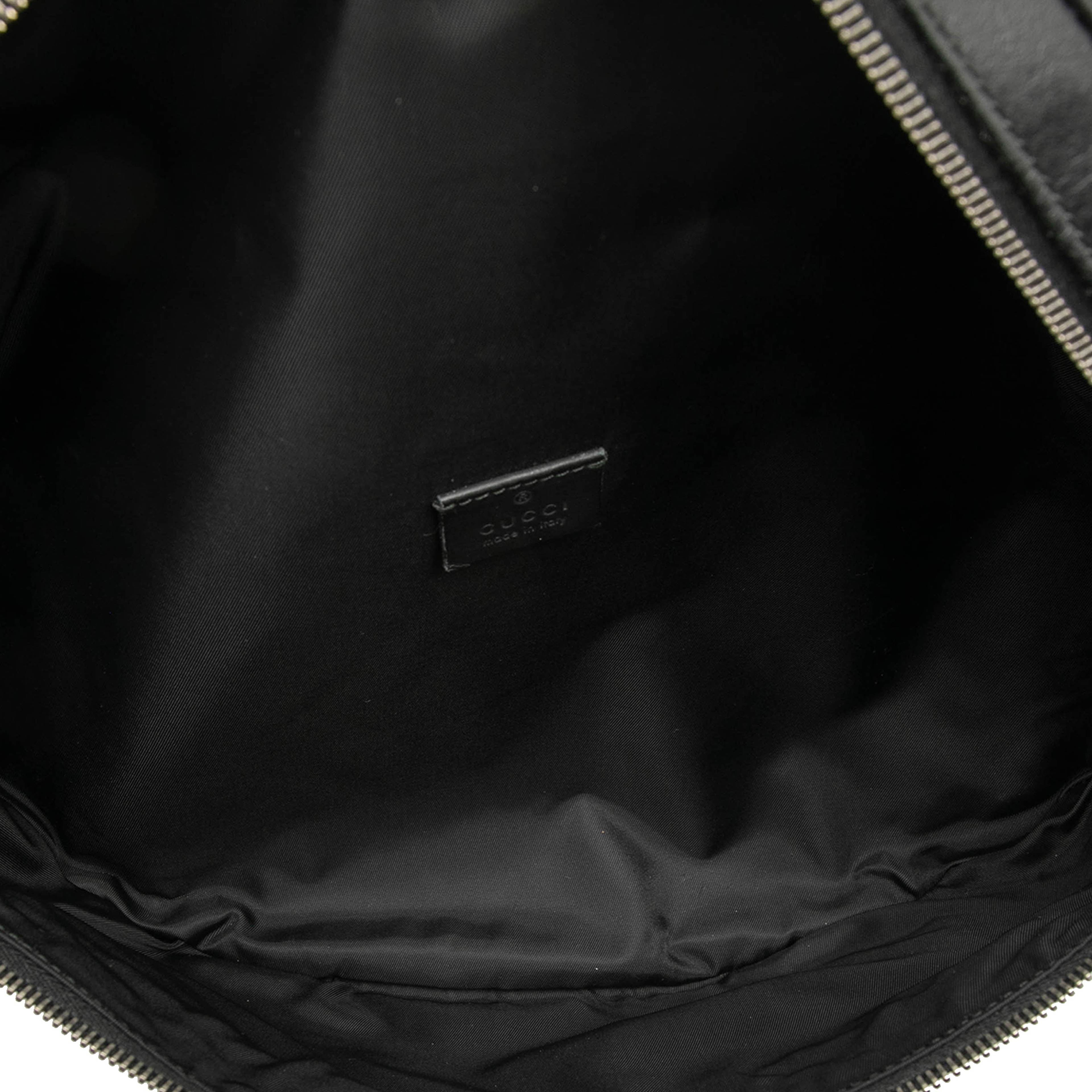 Gucci Guccissima Web Belt Bag, från Luxclusif, i färgen black. Klicka för att öppna bilden i stort format