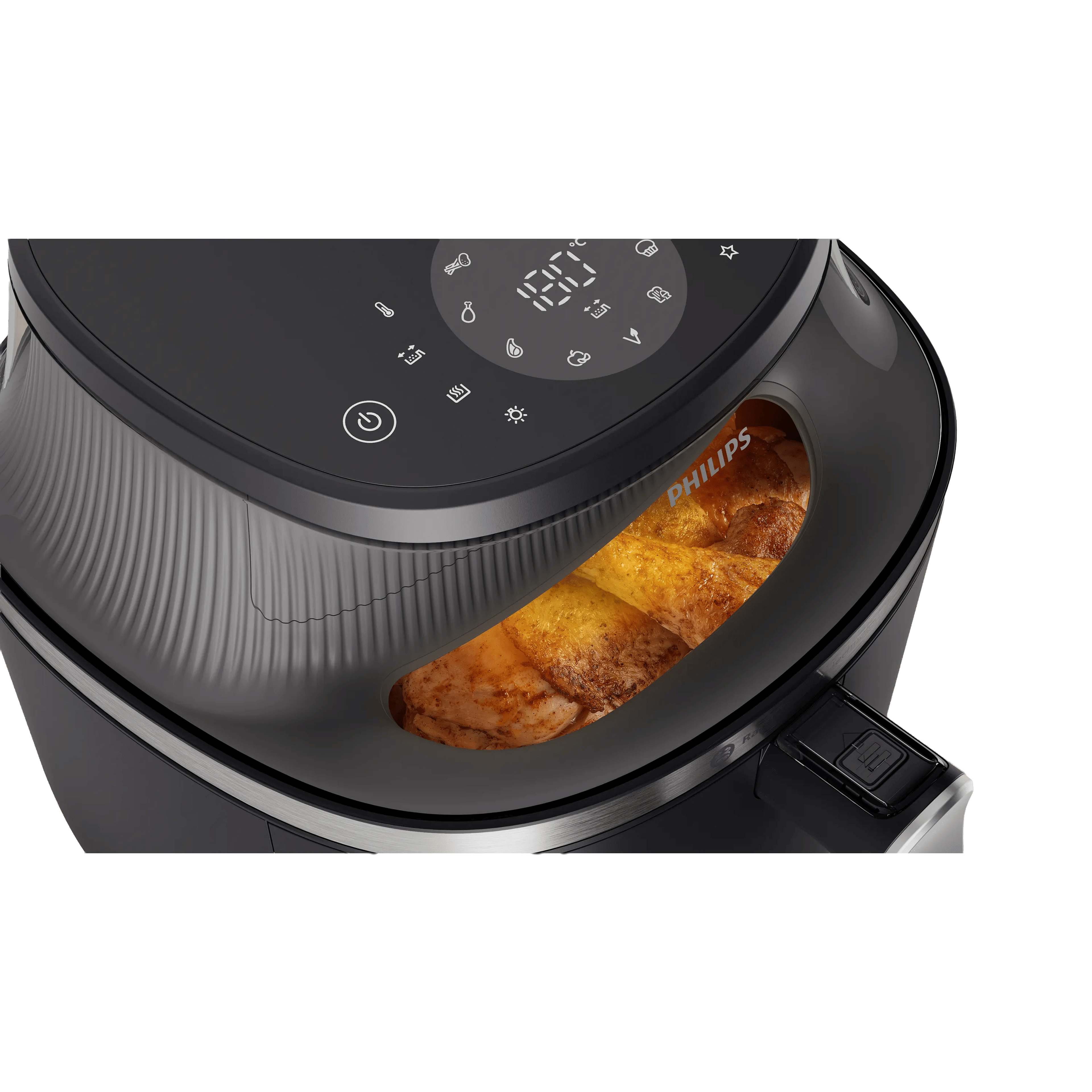 Airfryer Na321/00 4,2l Digital Window, från Philips, i färgen svart/silver. Klicka för att öppna bilden i stort format