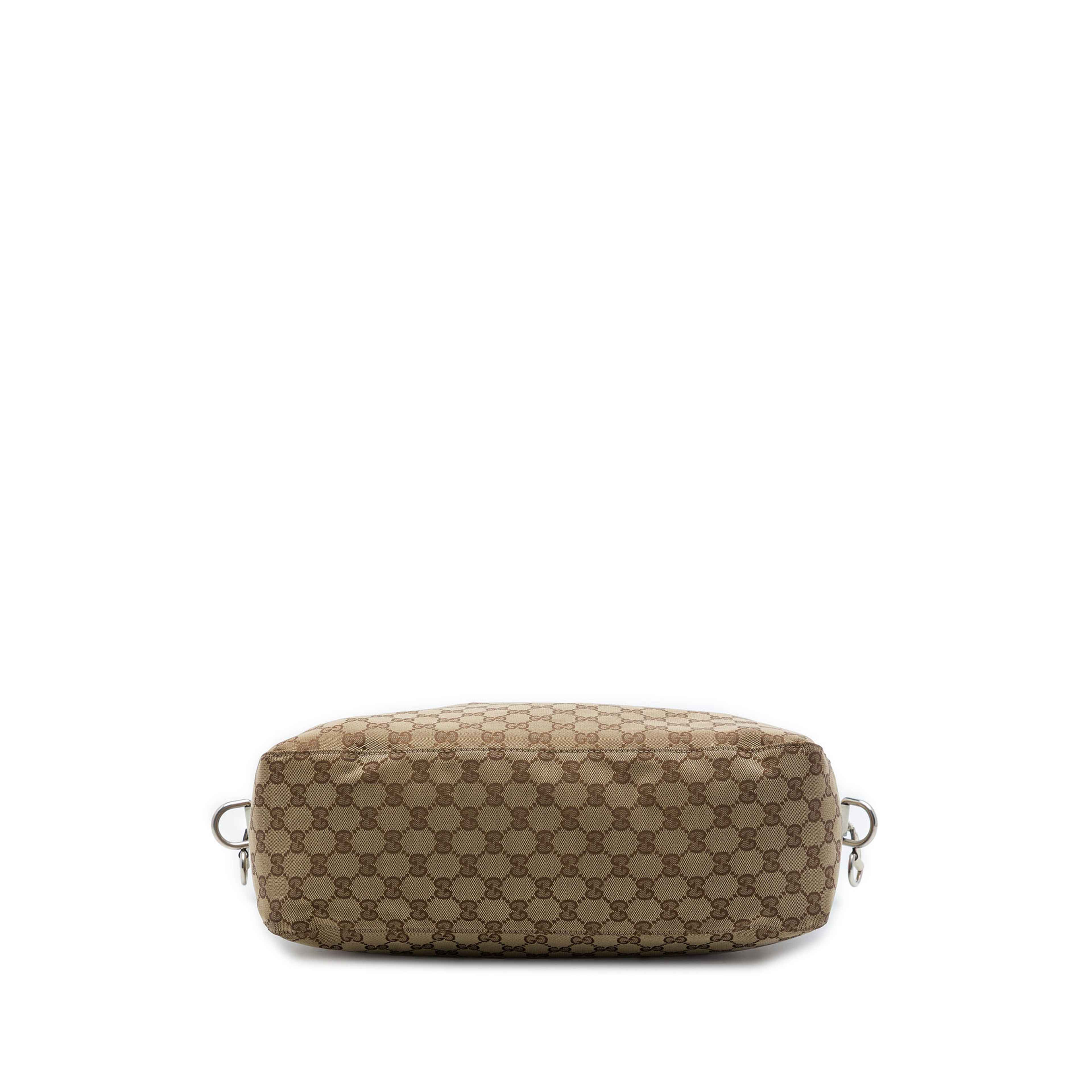 Gucci Gg Canvas Icon Bit Satchel, från Luxclusif, i färgen beige. Klicka för att öppna bilden i stort format