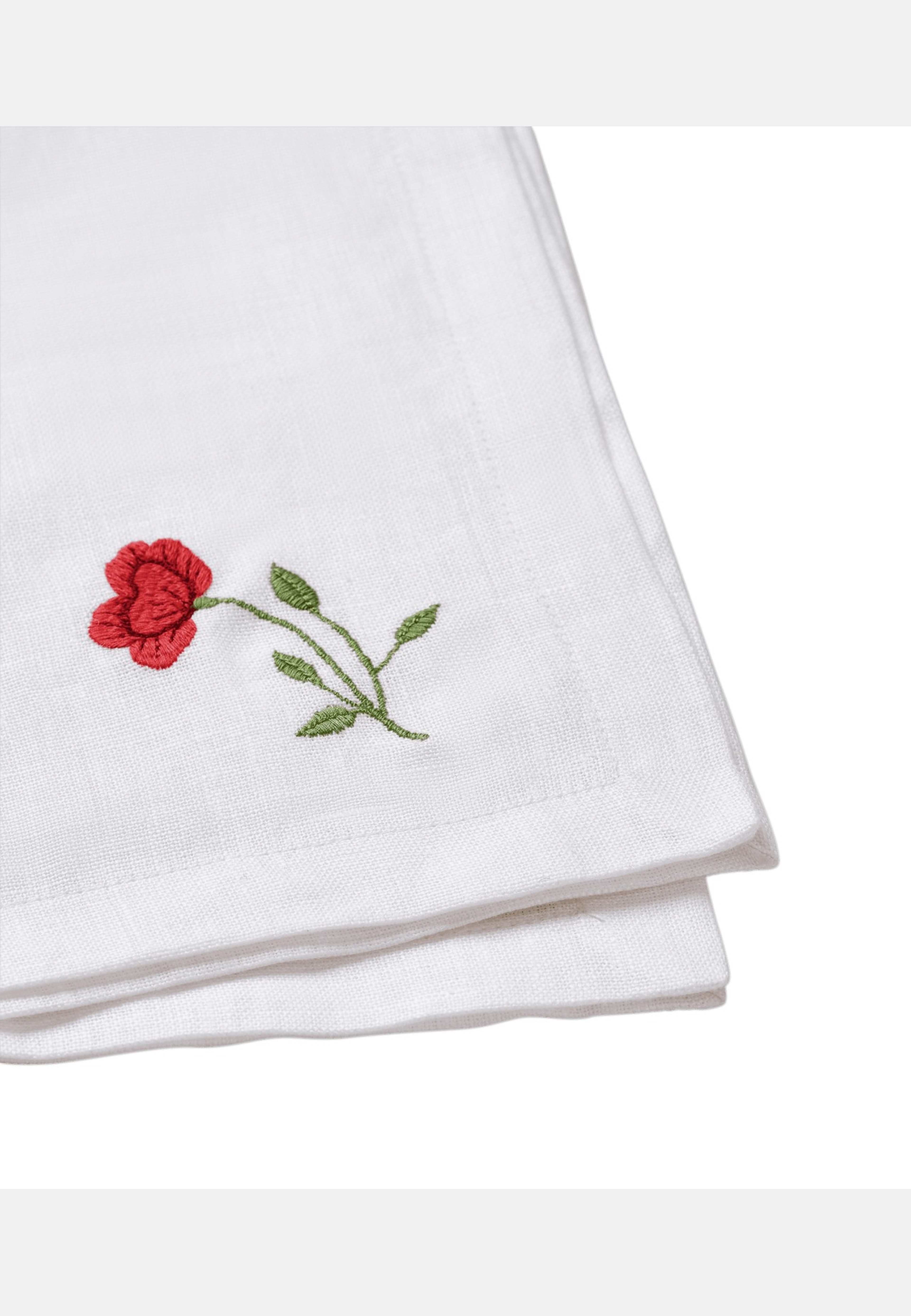 Bouquet Servett - Burgundy 45x45 Cm, från Pick A Poppy, i färgen burgundy. Klicka för att öppna bilden i stort format