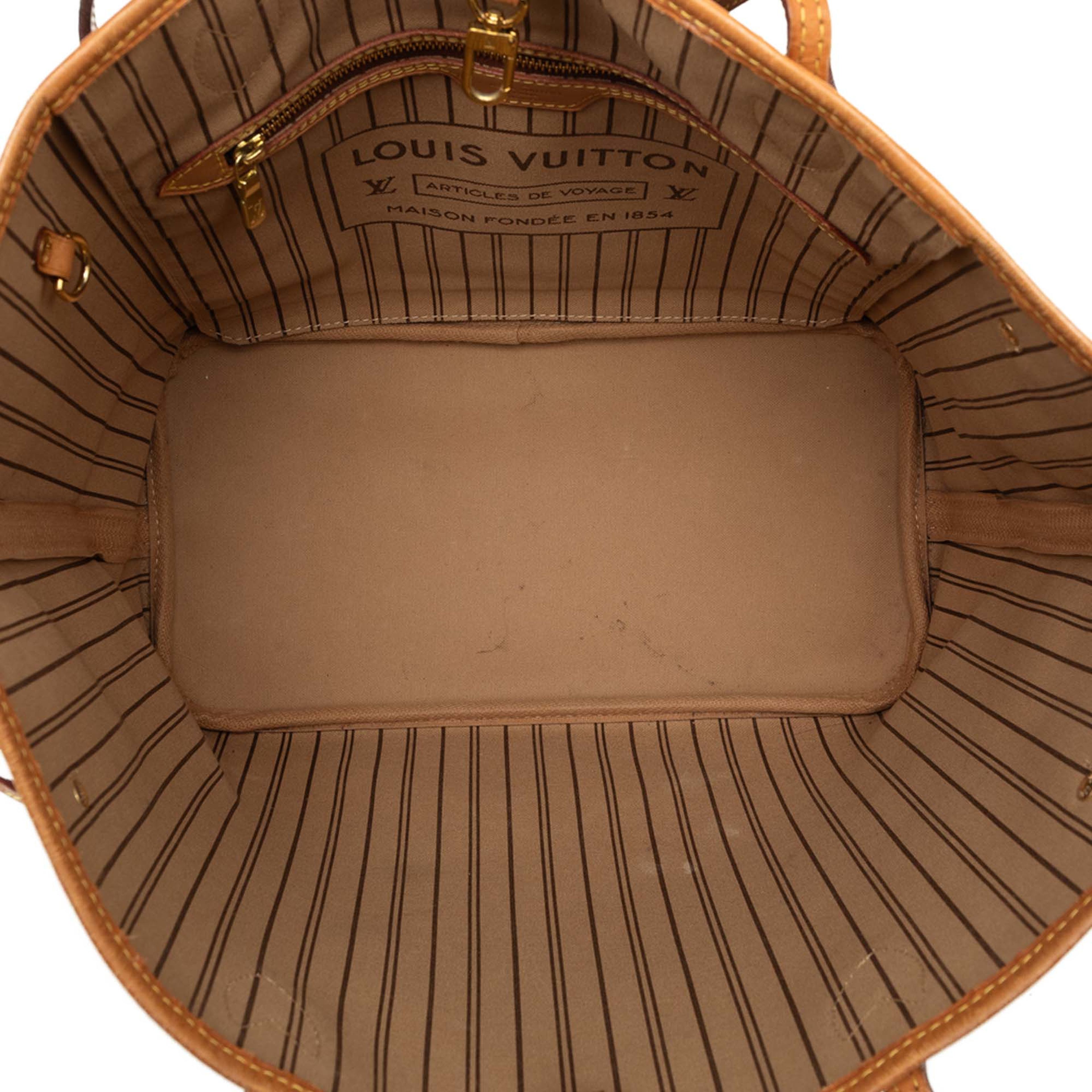 Louis Vuitton Monogram Neverfull Mm, från Luxclusif, i färgen brun. Klicka för att öppna bilden i stort format