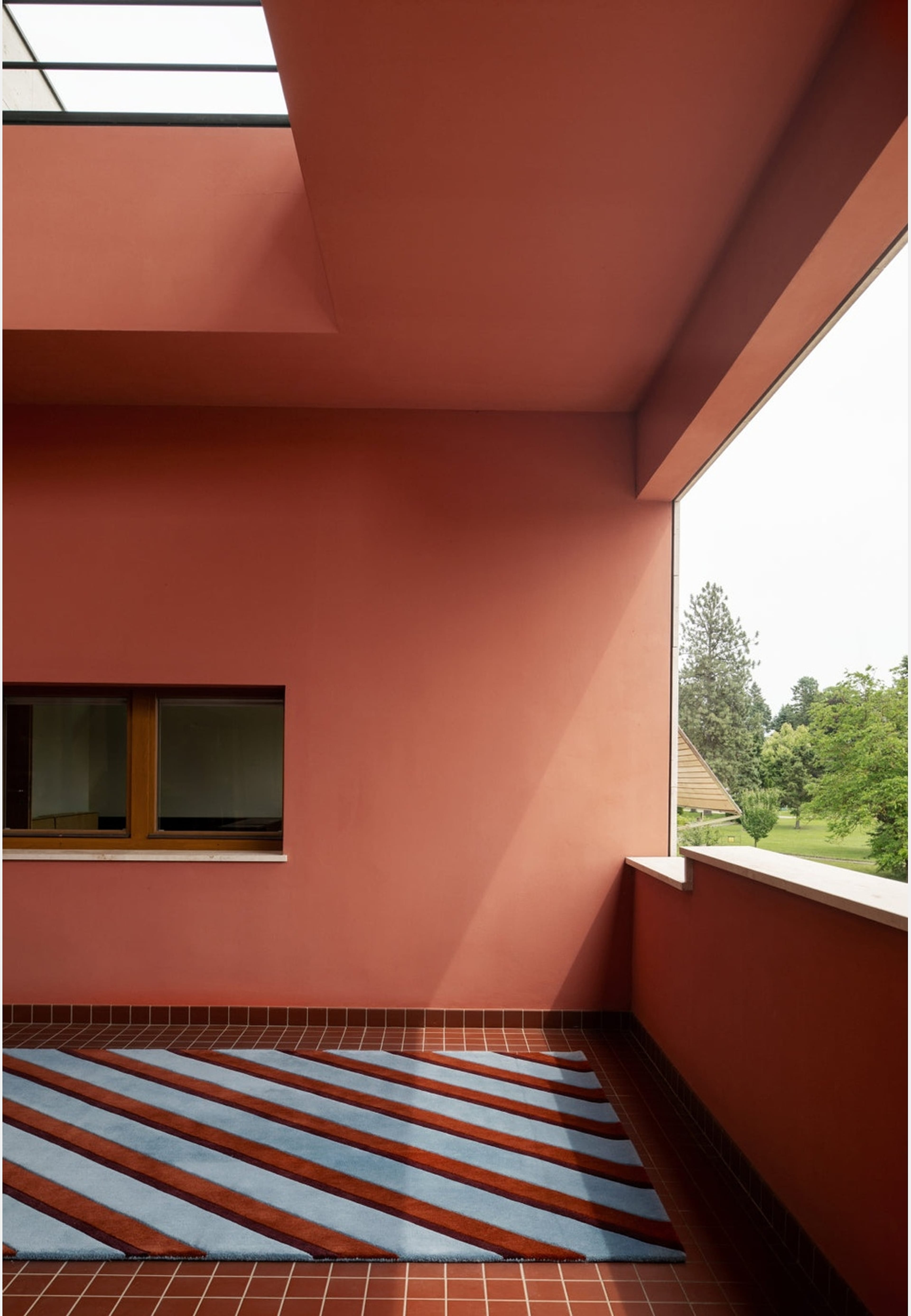 Teklan Ullmatta Diagonal Sky, från Layered, i färgen sky. Klicka för att öppna bilden i stort format