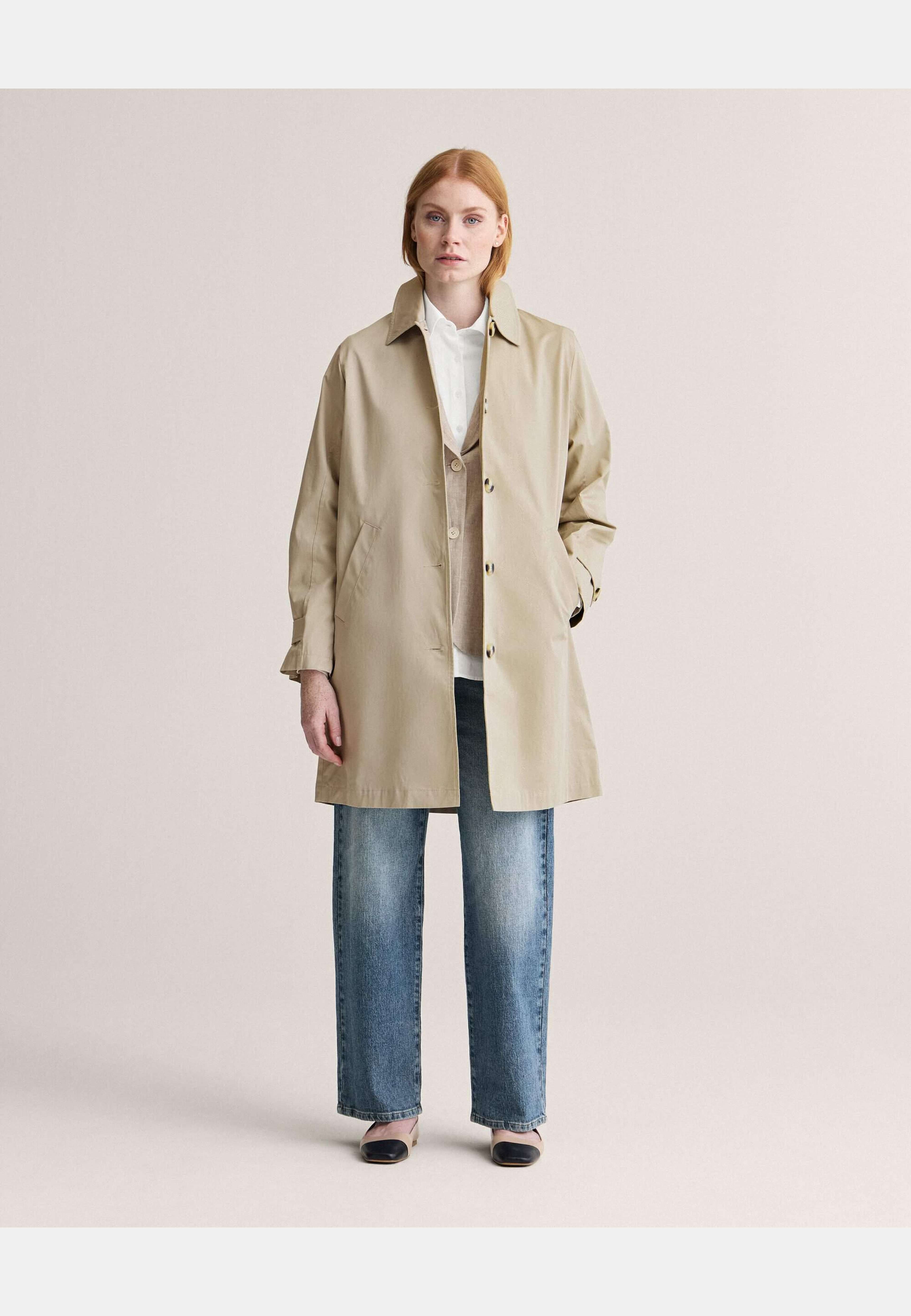 Beate Carcoat, från Newhouse, i färgen american khaki. Klicka för att öppna bilden i stort format