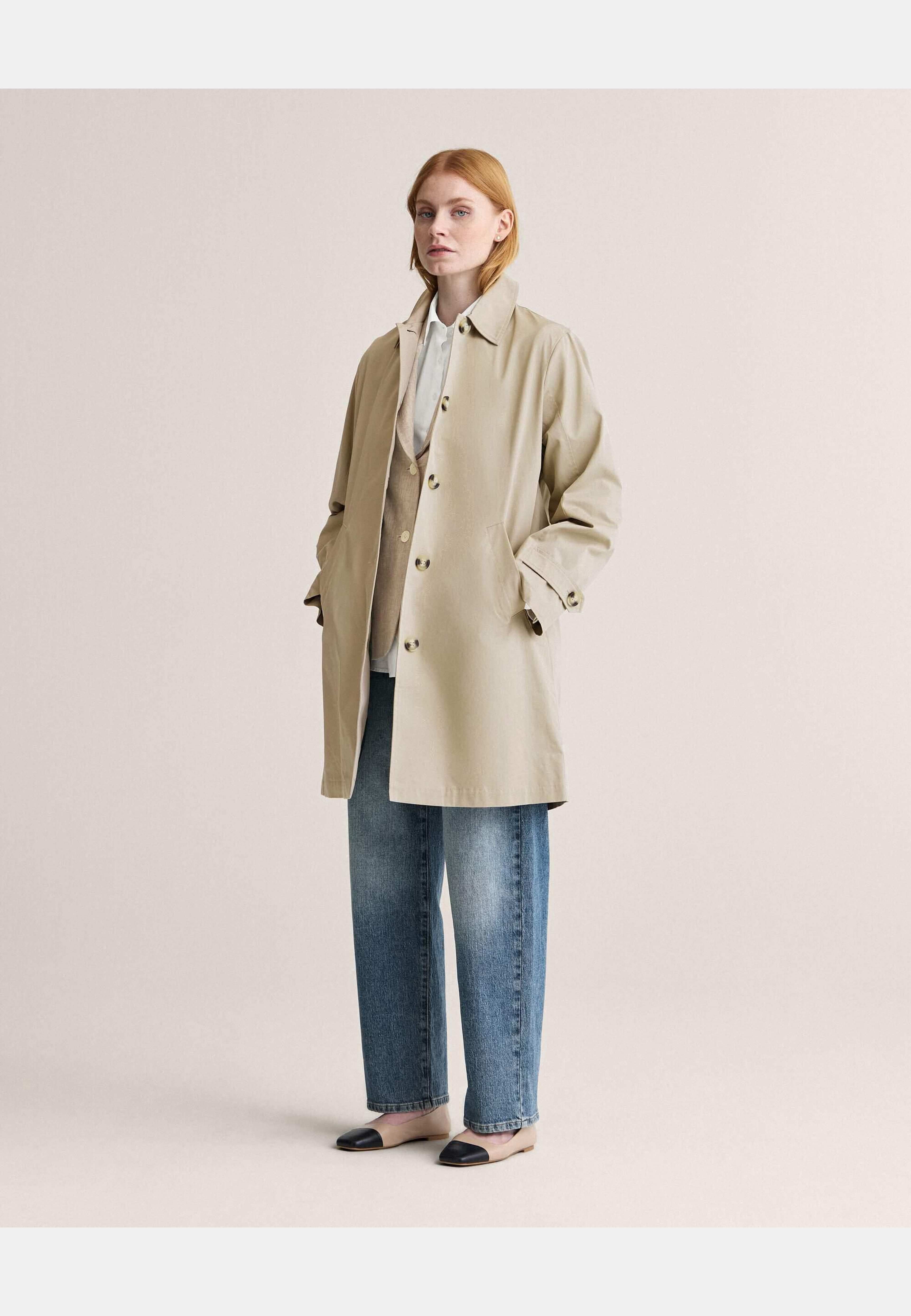 Beate Carcoat, från Newhouse, i färgen american khaki. Klicka för att öppna bilden i stort format
