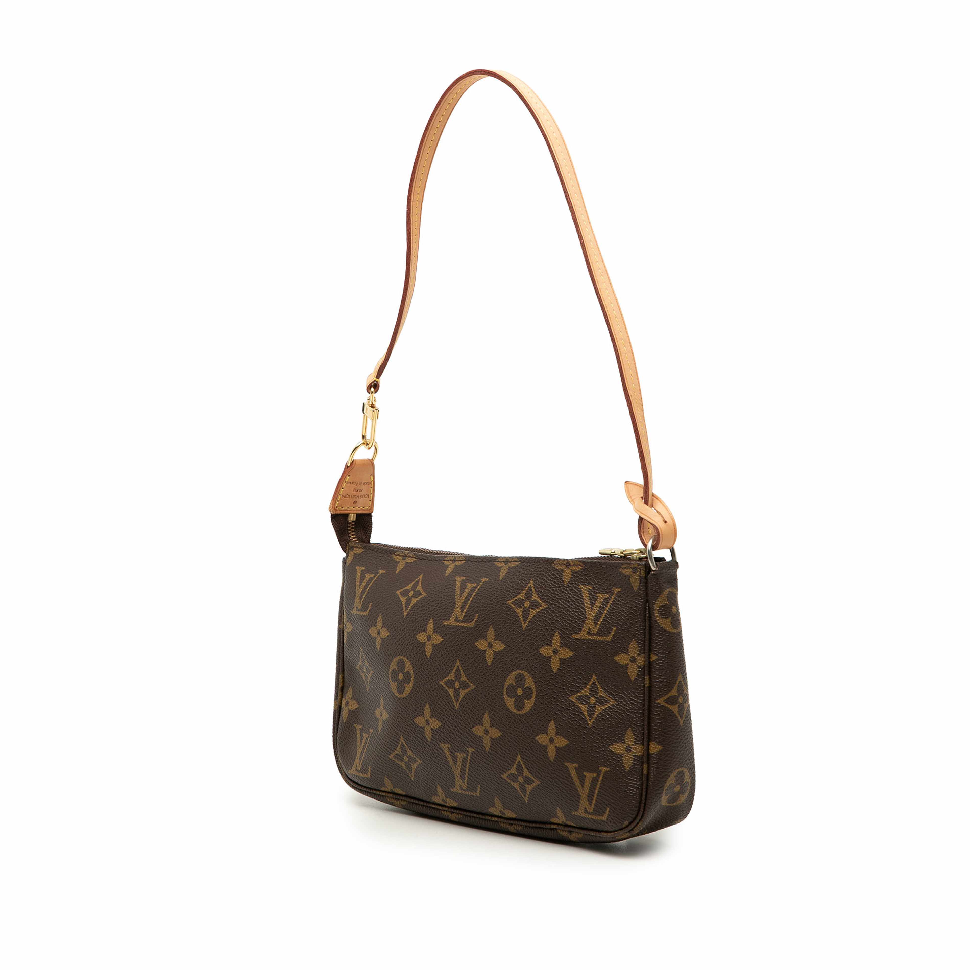 Louis Vuitton Monogram Pochette Accessoires, från Luxclusif, i färgen brun. Klicka för att öppna bilden i stort format