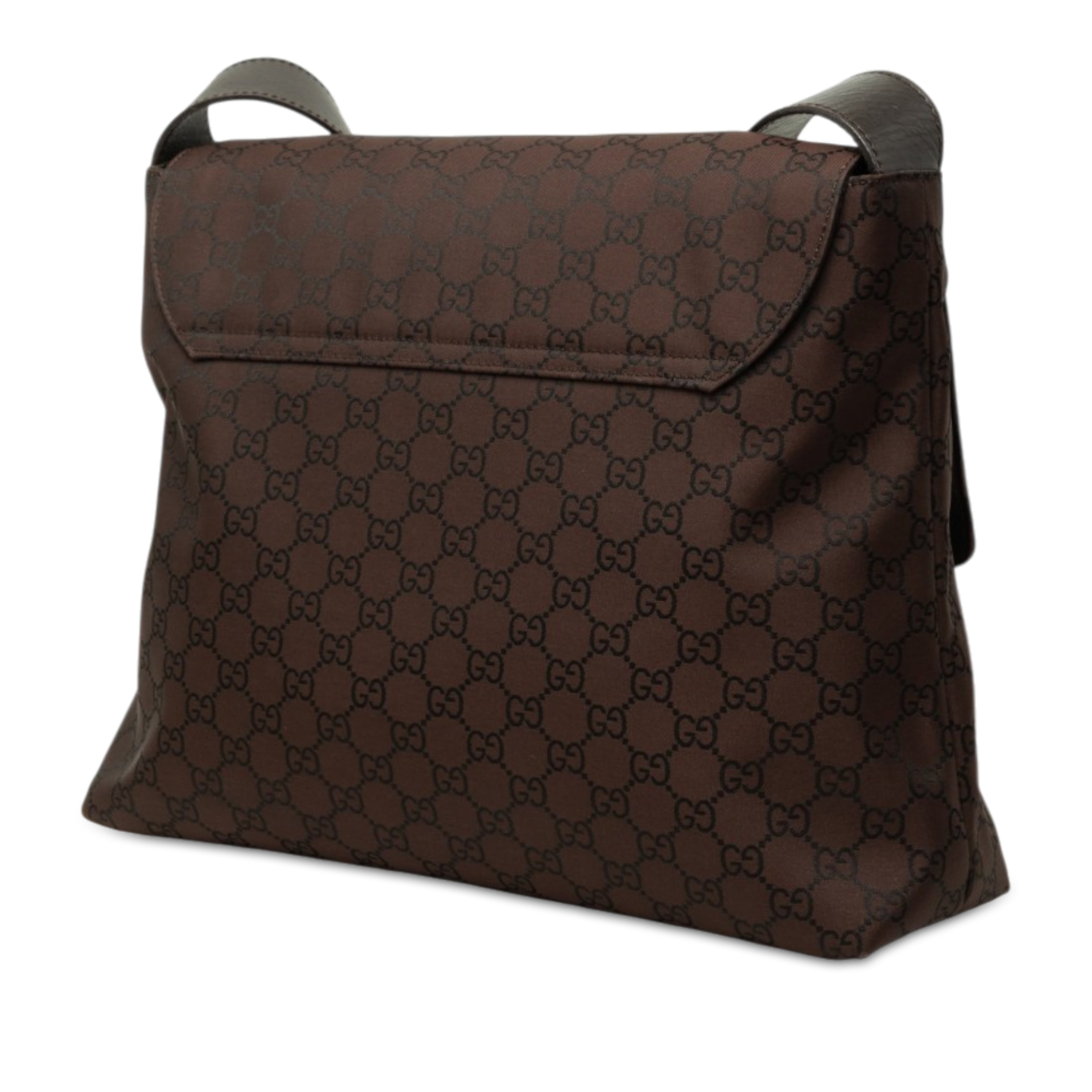 Gucci Gg Nylon Crossbody, från Luxclusif, i färgen brun. Klicka för att öppna bilden i stort format
