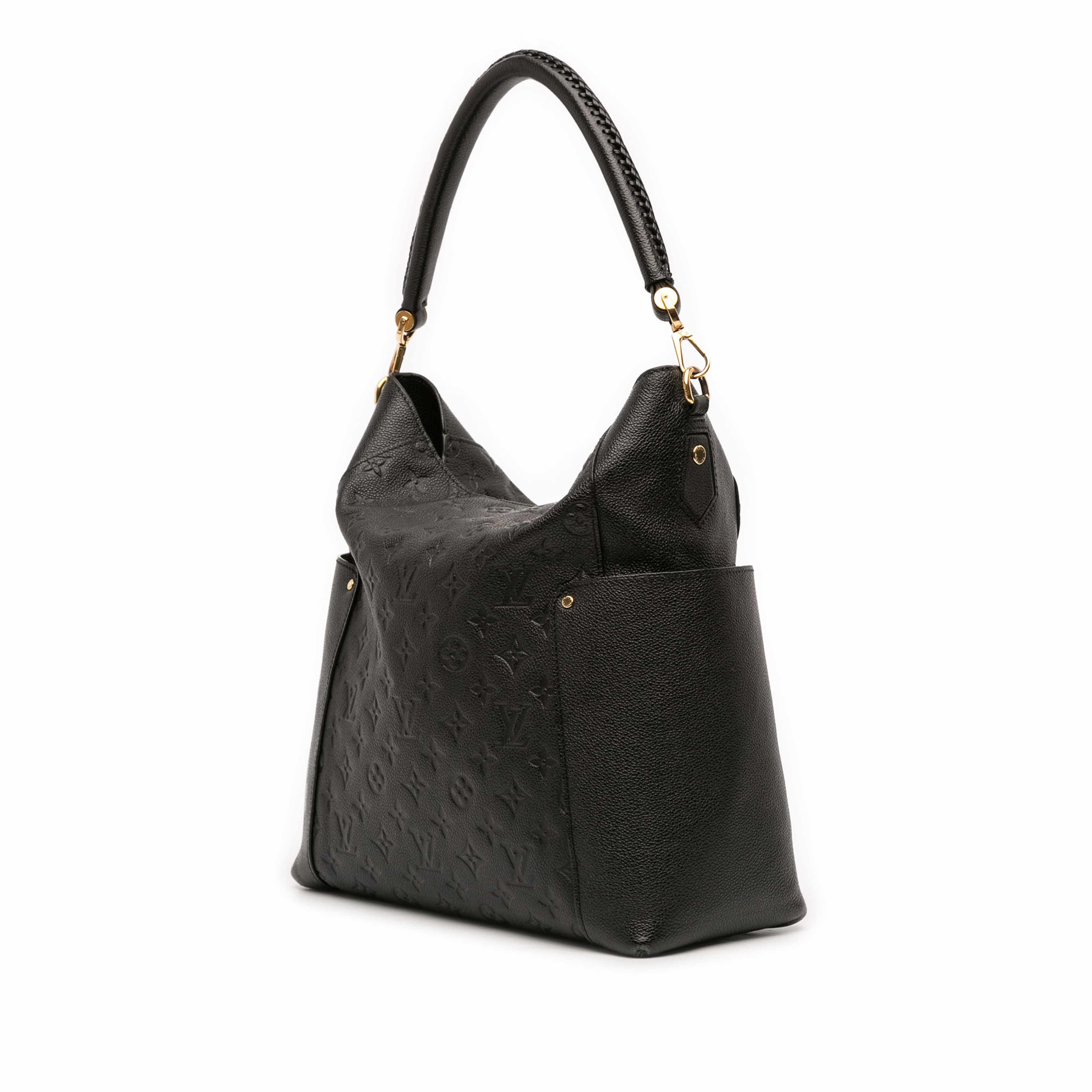 Louis Vuitton Monogram Empreinte Bagatelle, från Luxclusif, i färgen black. Klicka för att öppna bilden i stort format