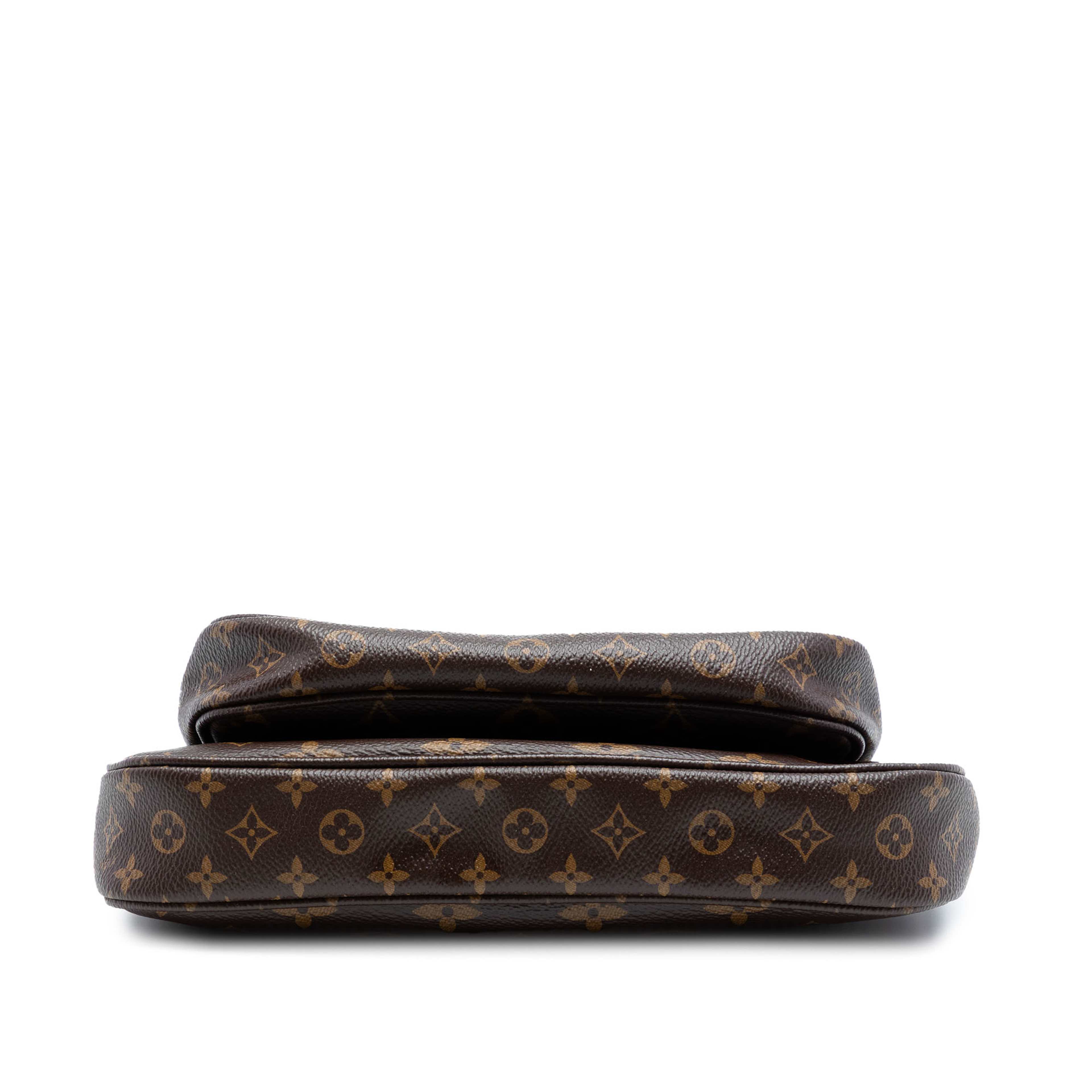 Louis Vuitton Monogram Multi Pochette Accessoires, från Luxclusif, i färgen brun. Klicka för att öppna bilden i stort format