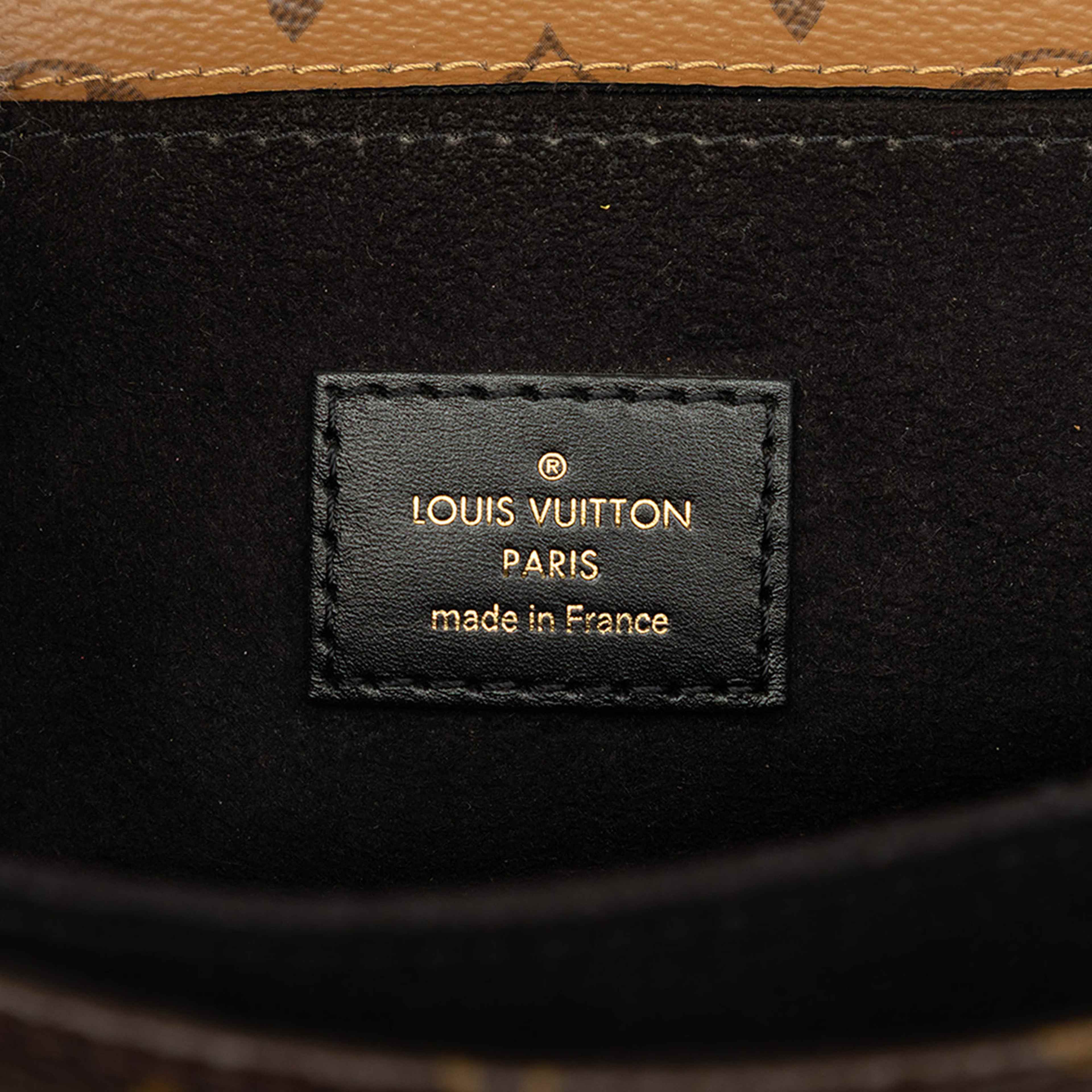 Louis Vuitton Monogram Reverse Pochette Metis, från Luxclusif, i färgen brun. Klicka för att öppna bilden i stort format