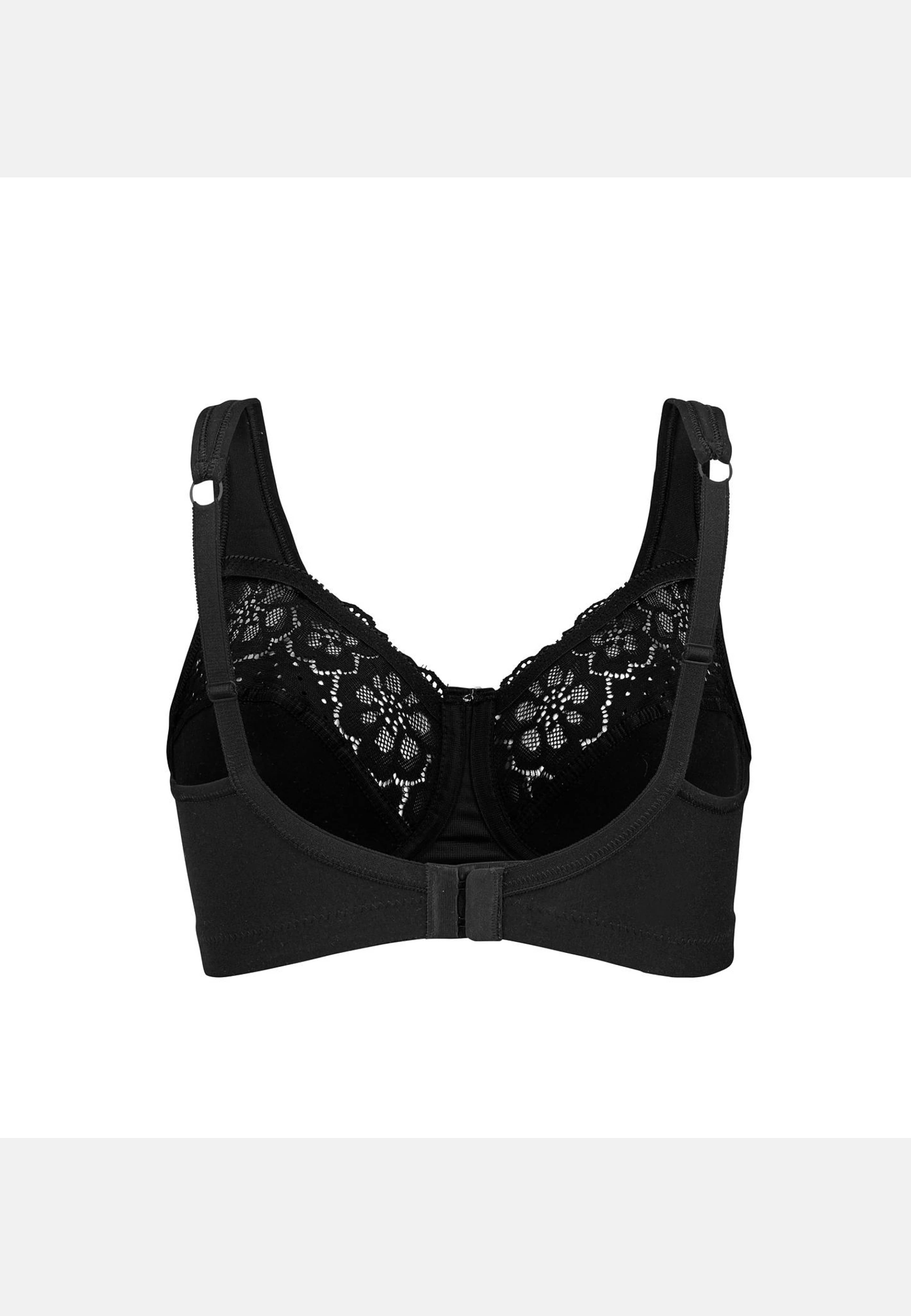 Cotton Bloom Bh Utan Bygel, Fairtrade, från Swegmark, i färgen black. Klicka för att öppna bilden i stort format