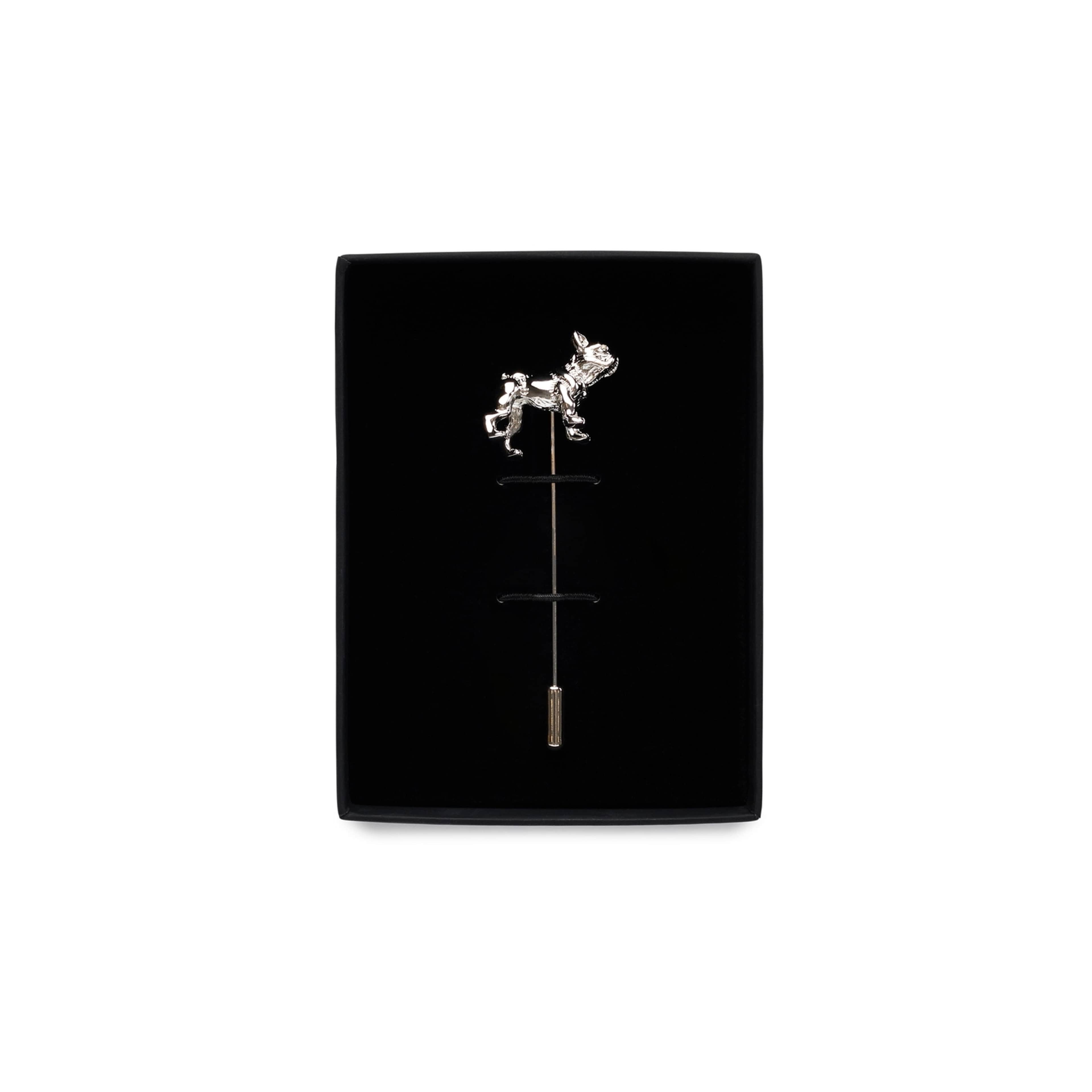 Lapel Pin Dog, från John Henric, i färgen silver. Klicka för att öppna bilden i stort format