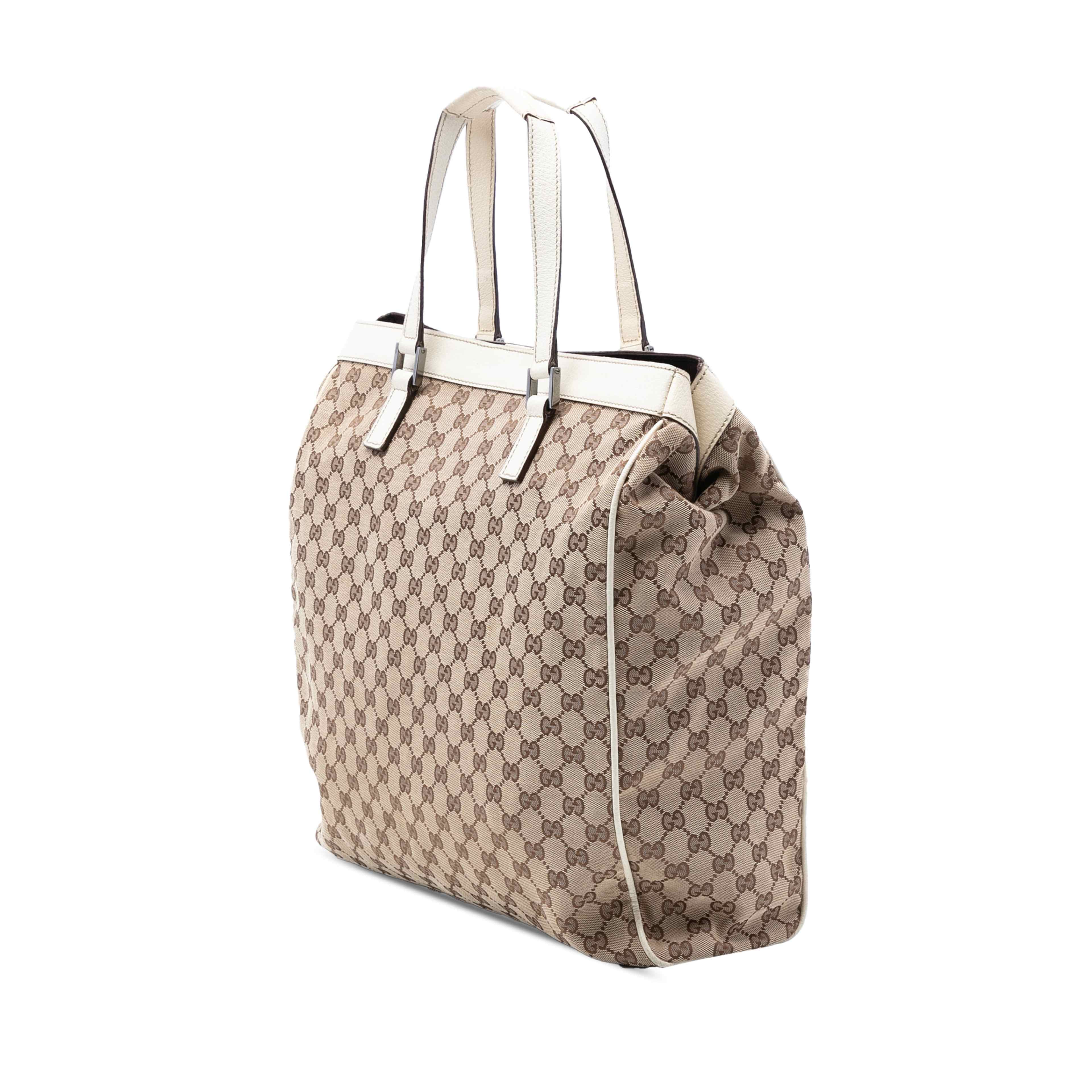 Gucci Gg Canvas Tote, från Luxclusif, i färgen beige. Klicka för att öppna bilden i stort format