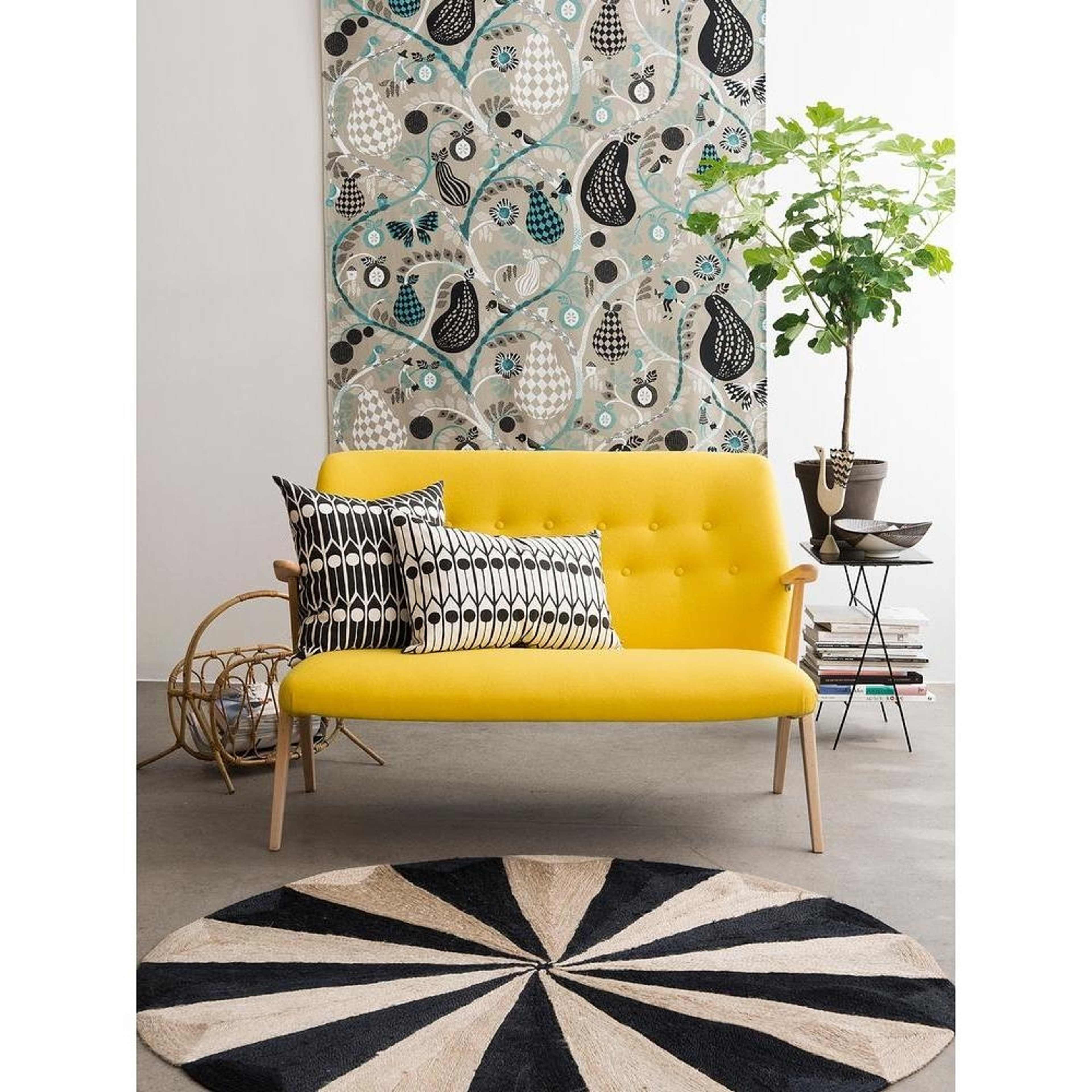 Kuddfodral Feathers 60x40cm Vit/svart