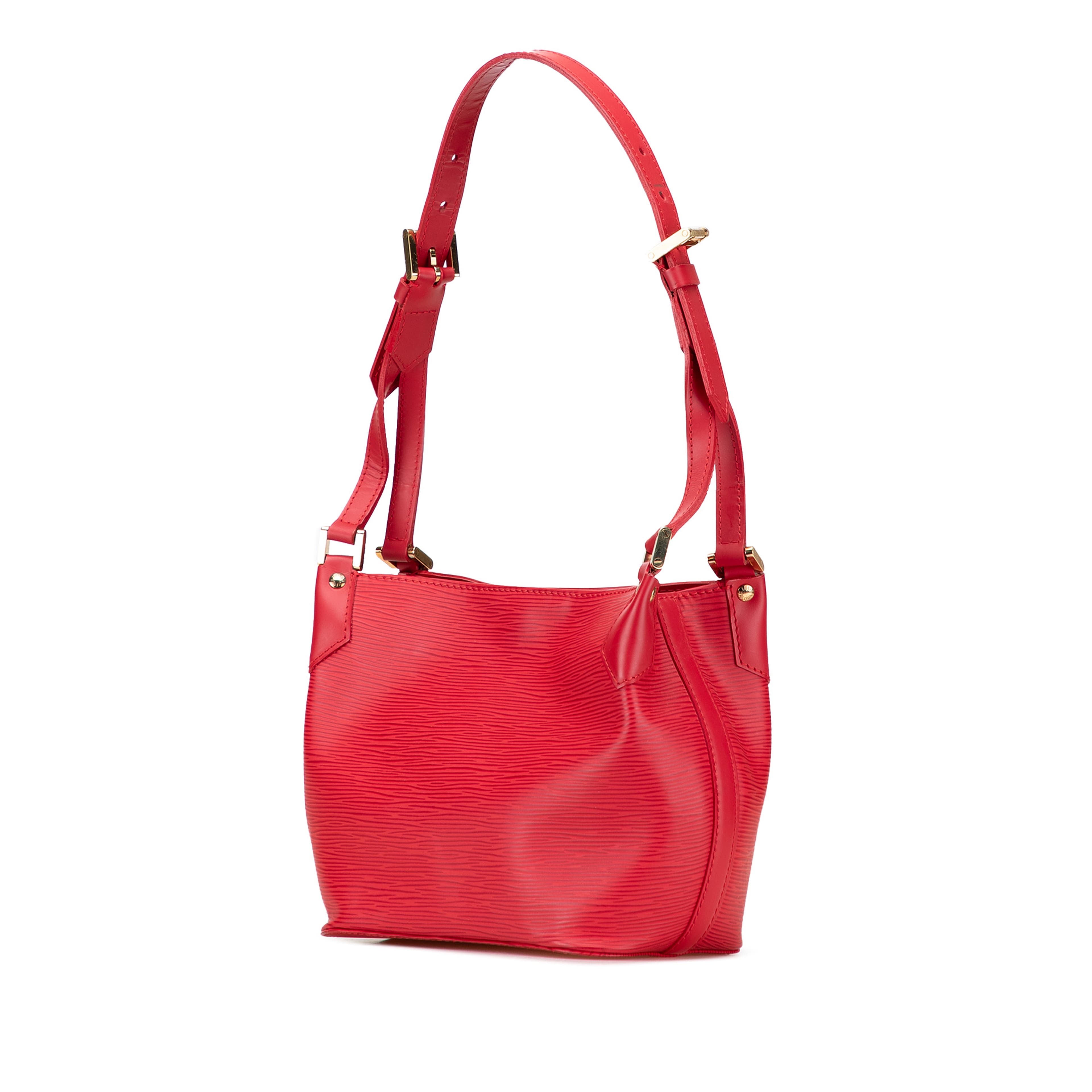 Louis Vuitton Epi Mandara Pm, från Luxclusif, i färgen röd. Klicka för att öppna bilden i stort format