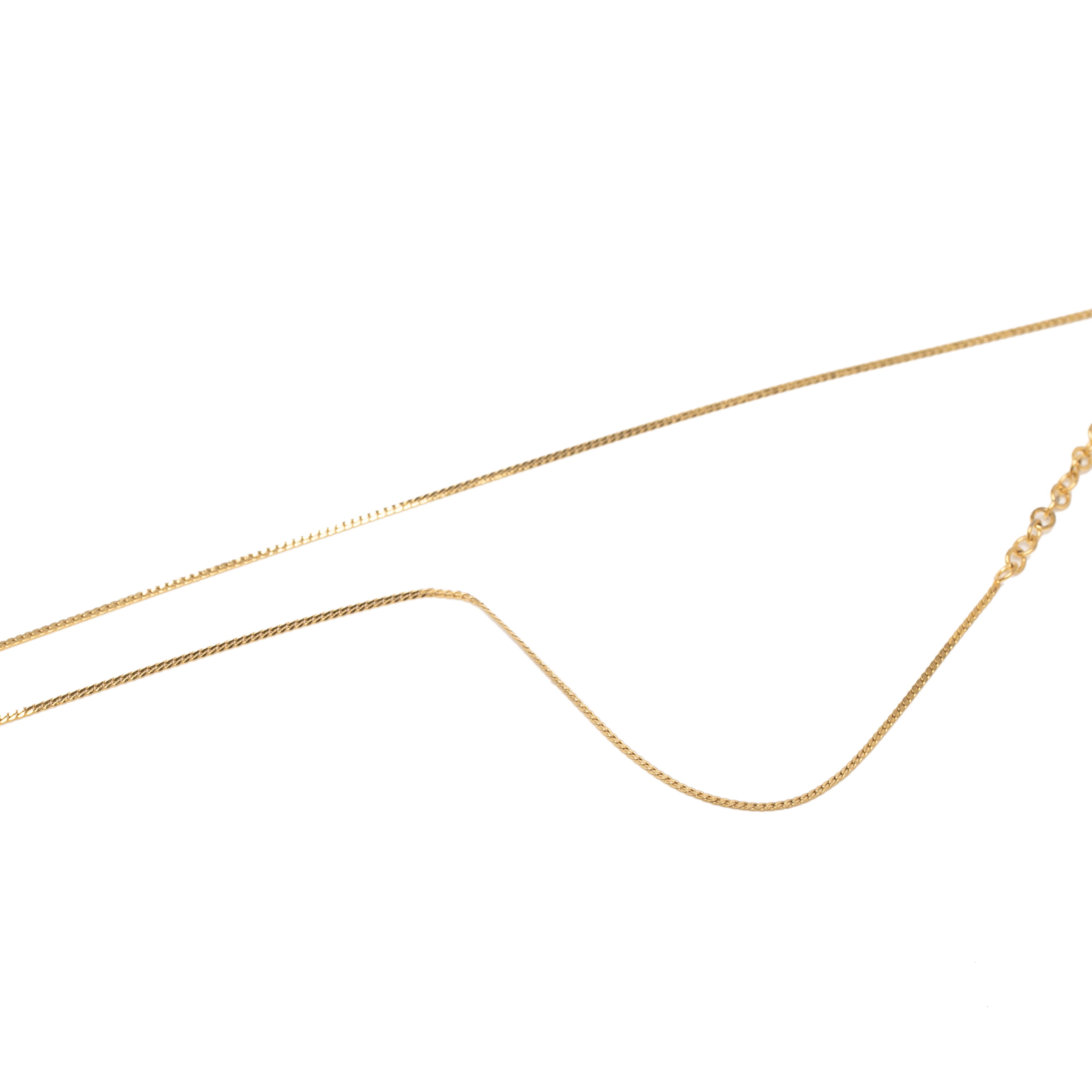 Dior Gold Plated Cd Logo Plate Pendant Necklace, från Luxclusif, i färgen gold. Klicka för att öppna bilden i stort format