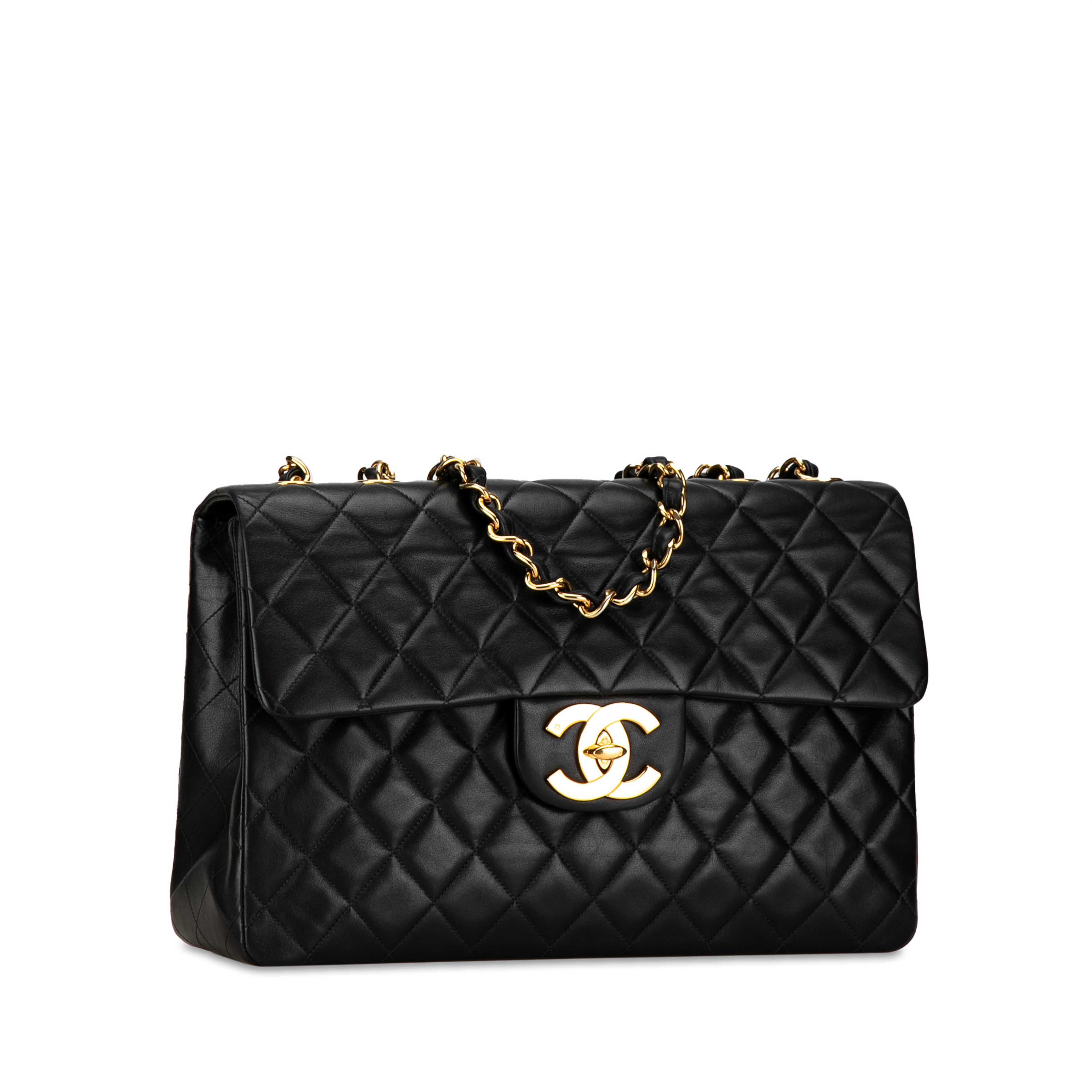 Chanel Maxi Xl Classic Lambskin Single Flap