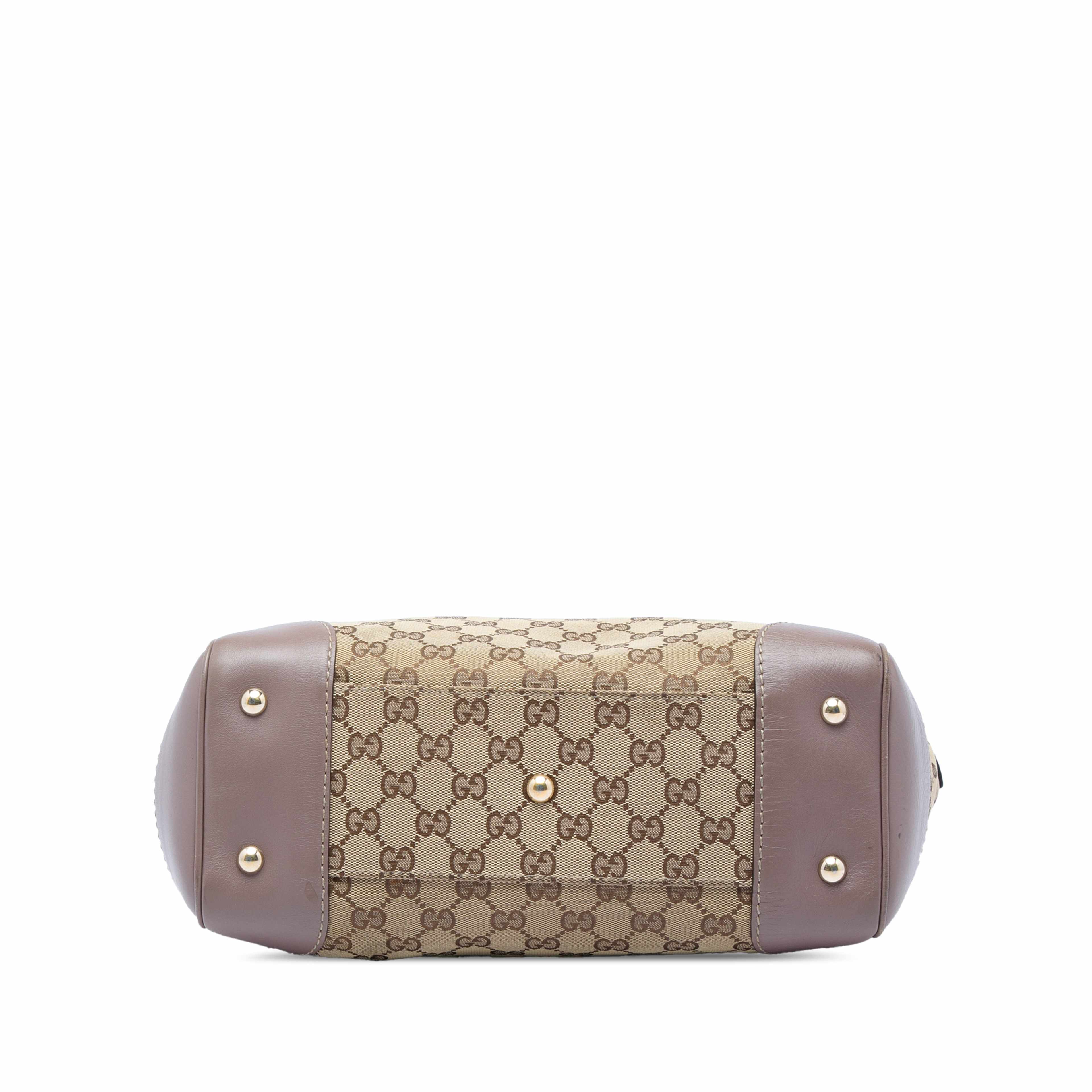 Gucci Gg Canvas Mayfair Tote, från Luxclusif, i färgen beige. Klicka för att öppna bilden i stort format