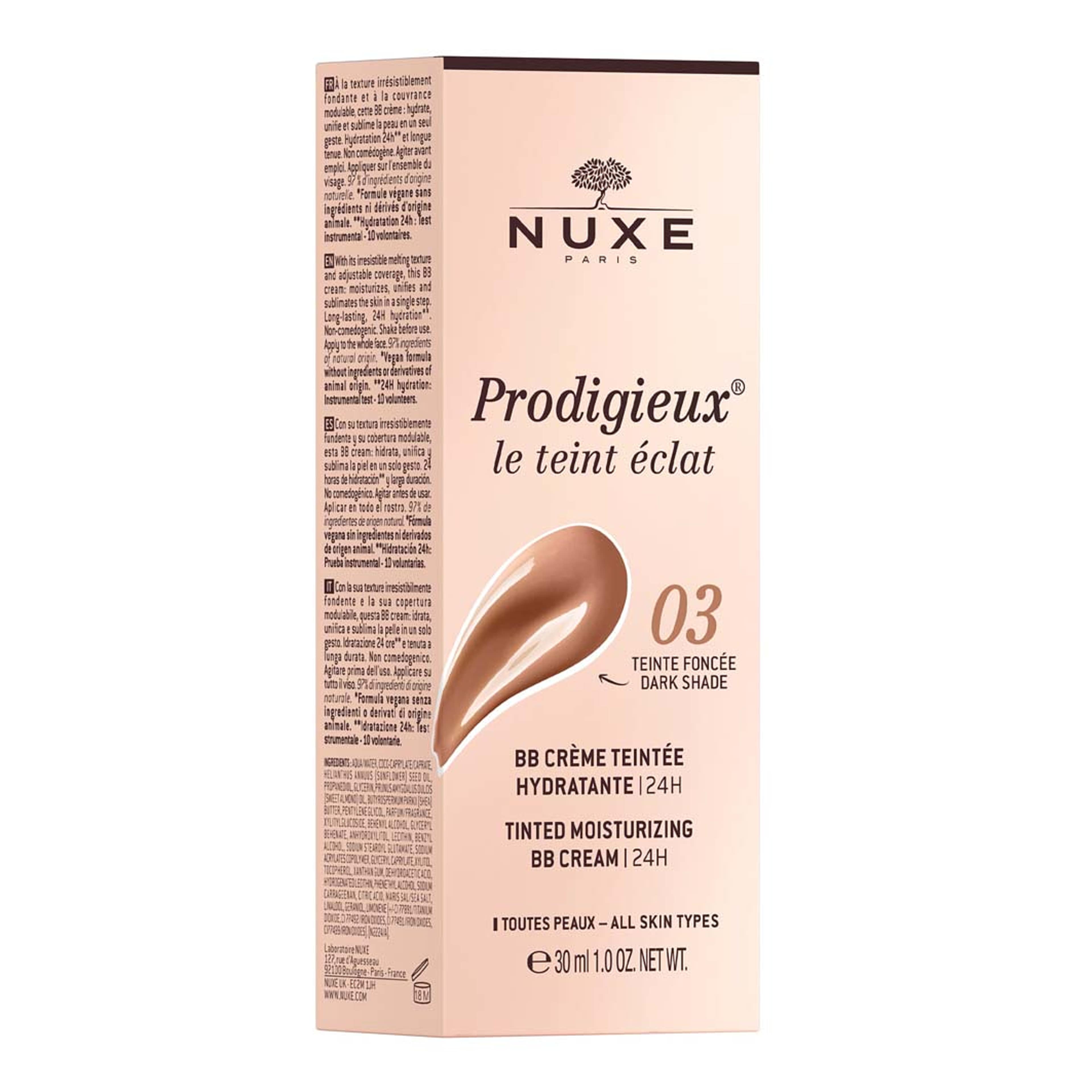 Tinted Moisturizing Bb Cream | 24H - 30 ml, från NUXE, i färgen Dark Shade. Klicka för att öppna bilden i stort format